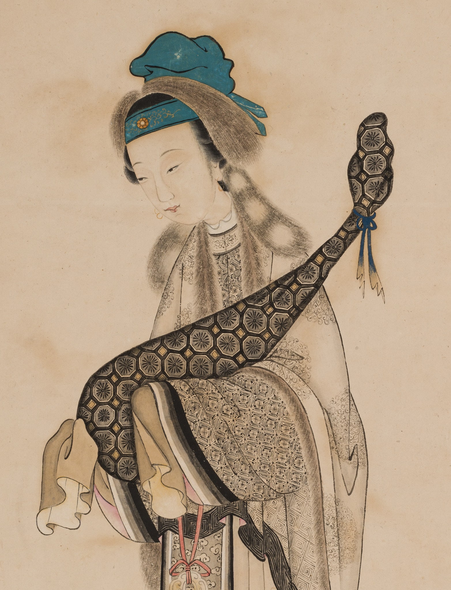 LADY WITH PIPA', BY GU LUO (1763-1837) (1 of 10)