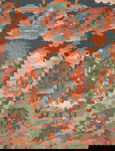 A LARGE THANGKA DEPICTING SADBHUJAMAHAKALA