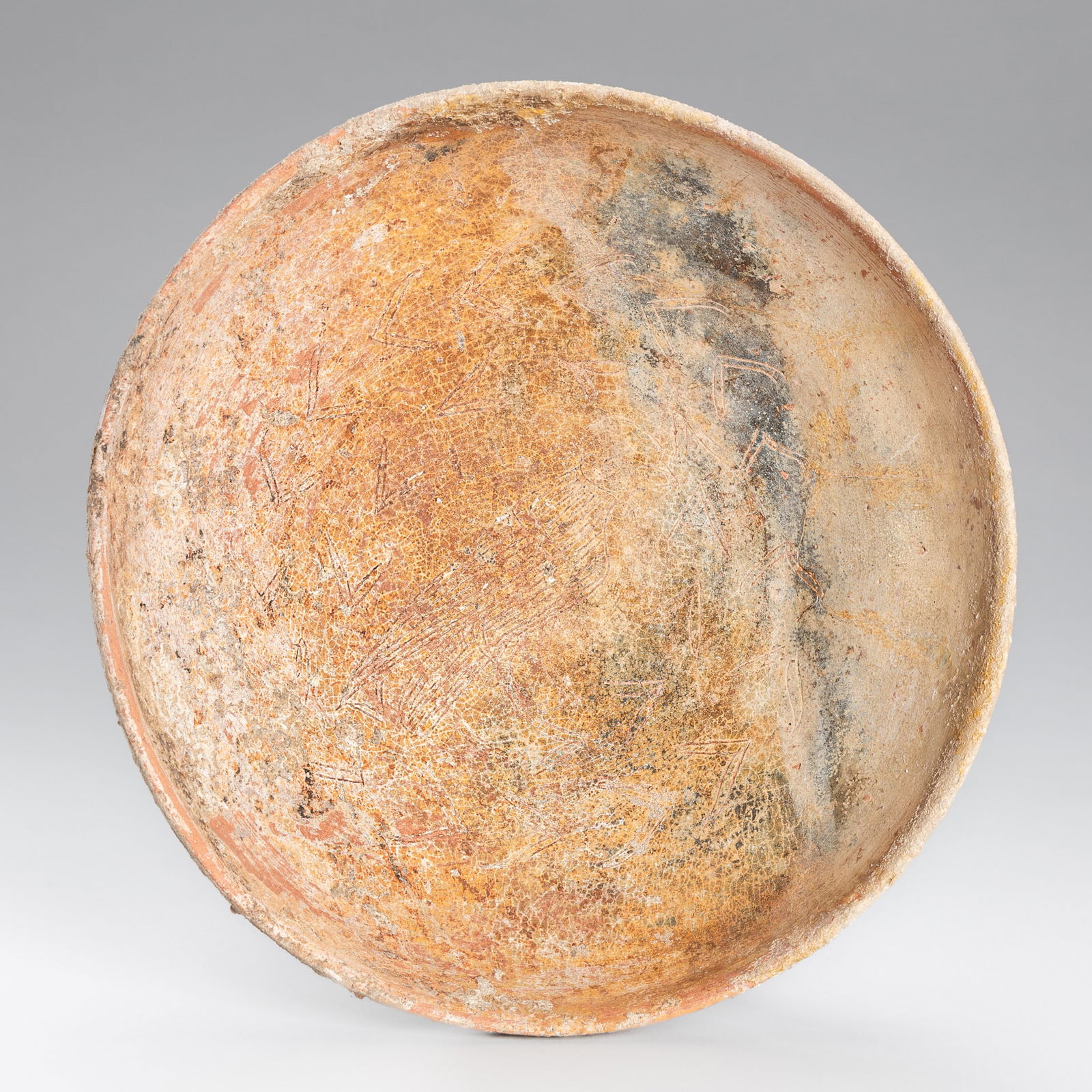 A BYZANTINE ENGRAVED SLIPWARE BOWL, CIRCA 12TH CENTURY AD (1 of 17)