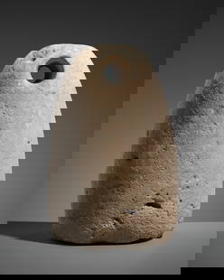 A BACTRIAN LIMESTONE WEIGHT, LATE 3RD TO EARLY 2ND MILLENNIUM BC: A BACTRIAN LIMESTONE WEIGHT, LATE 3RD TO EARLY 2ND MILLENNIUM BC This lot is a museum deaccession and is therefore offered without reserve Oxus Civilization. Of high domed form supported on a flatten