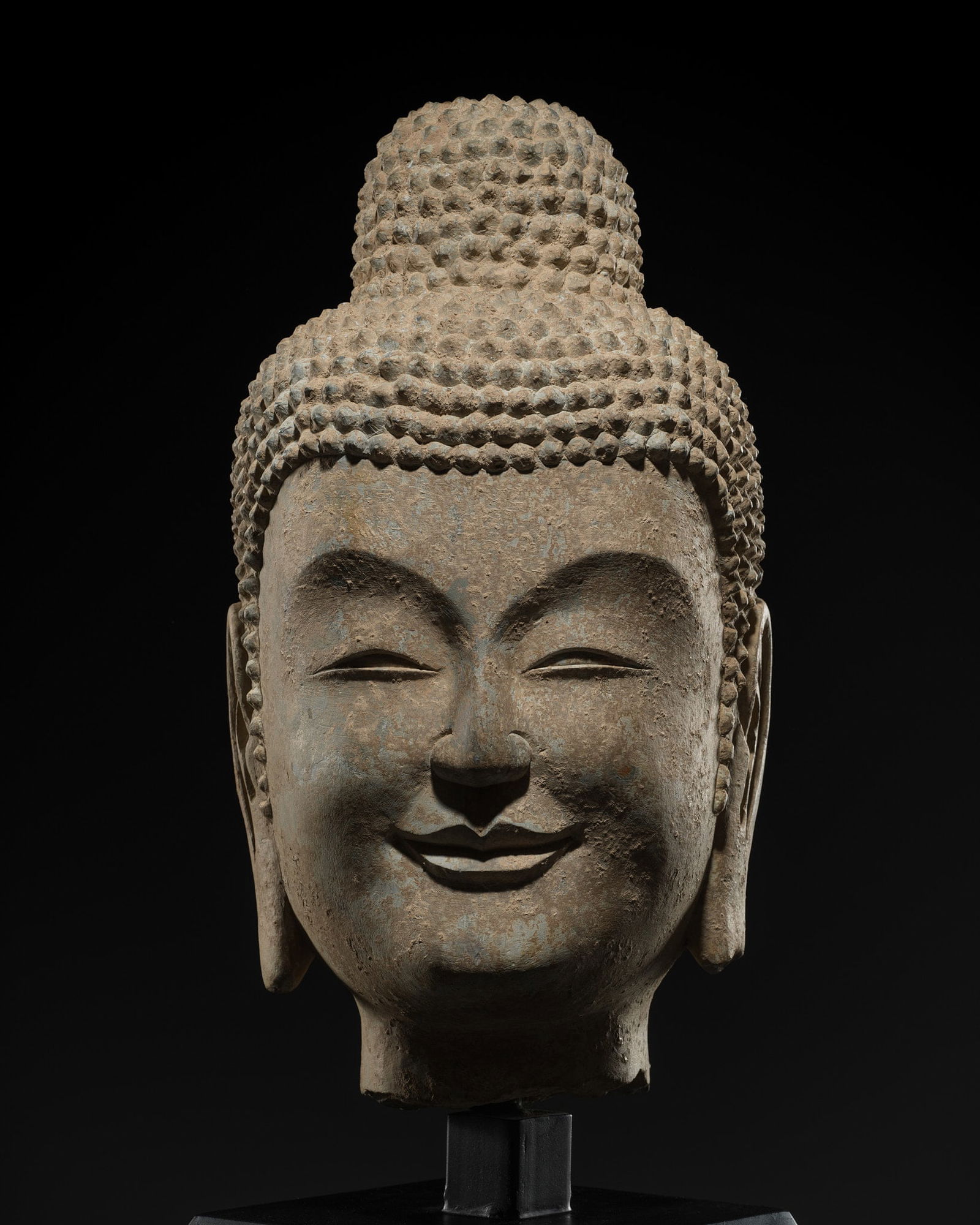 A FINE LIMESTONE HEAD OF BUDDHA, LATE NORTHERN WEI DYNASTY, 6TH CENTURY (1 of 13)