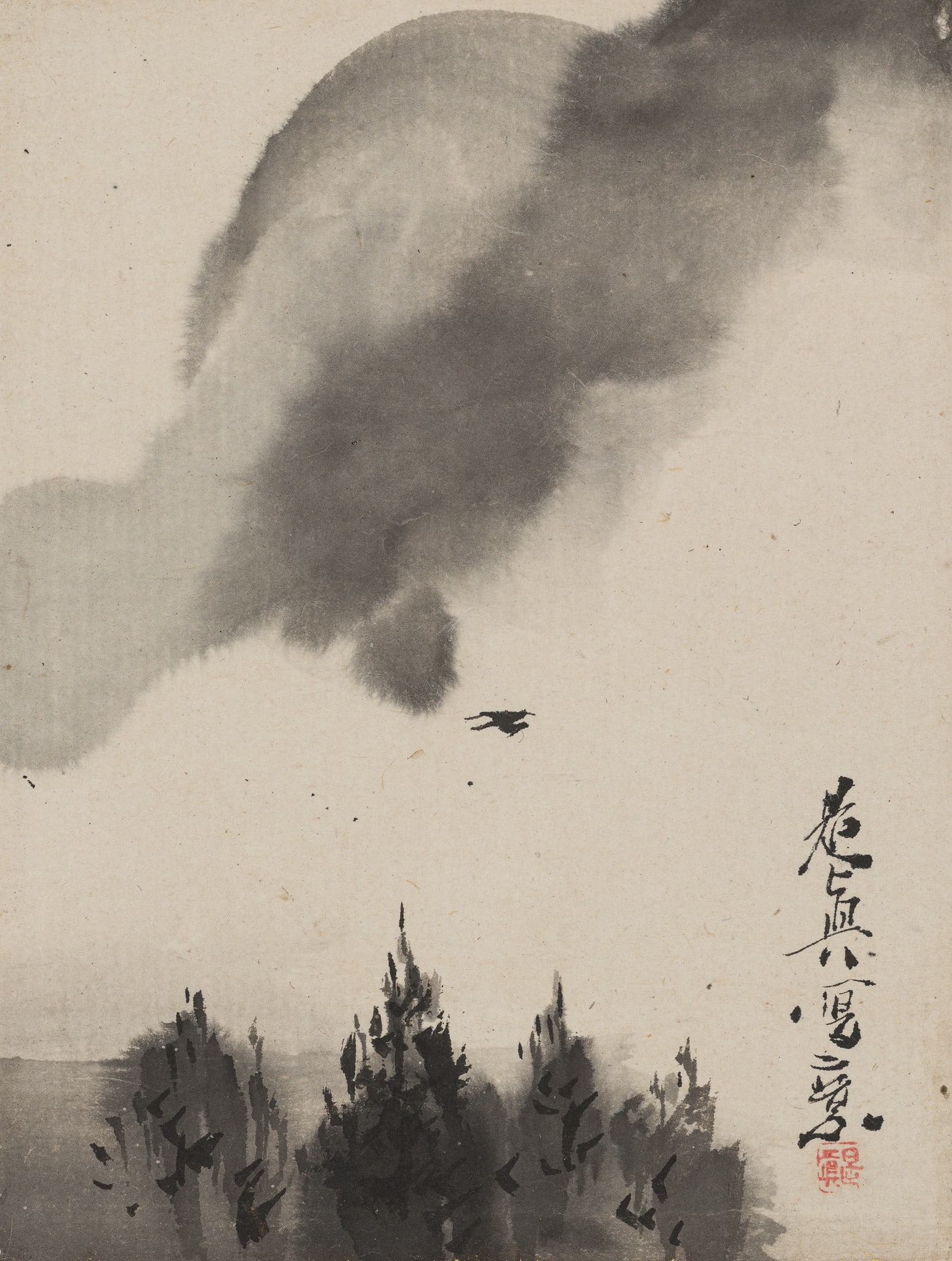SHIBATA ZESHIN (1807-1891): A FINE MINIATURE LANDSCAPE PAINTING (1 of 6)