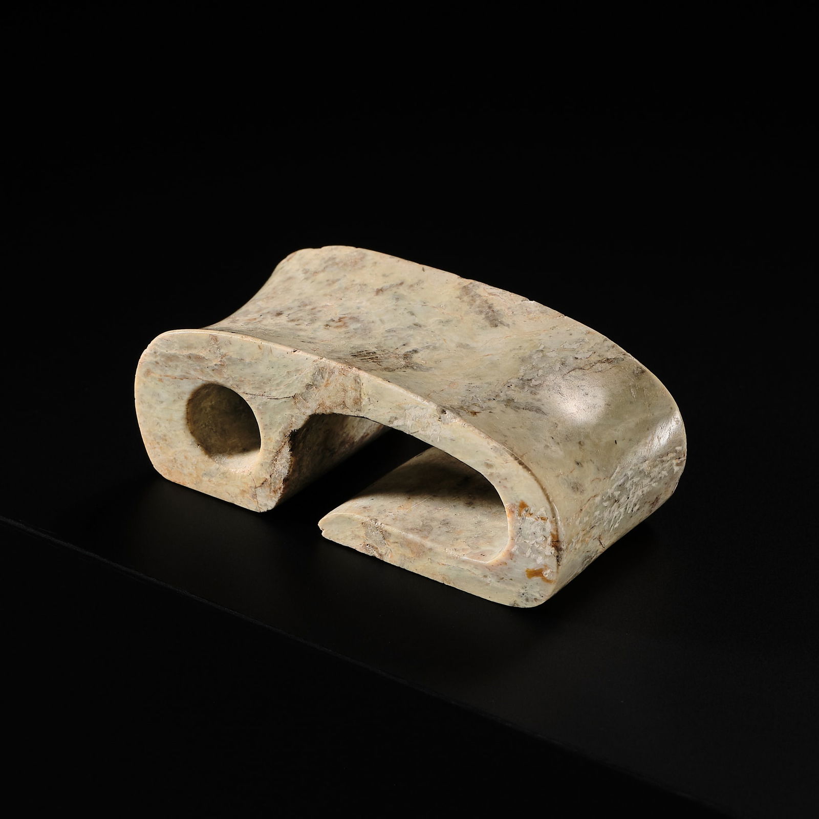 AN ALTERED JADE BELT HOOK, NEOLITHIC PERIOD, LIANGZHU CULTURE (1 of 11)