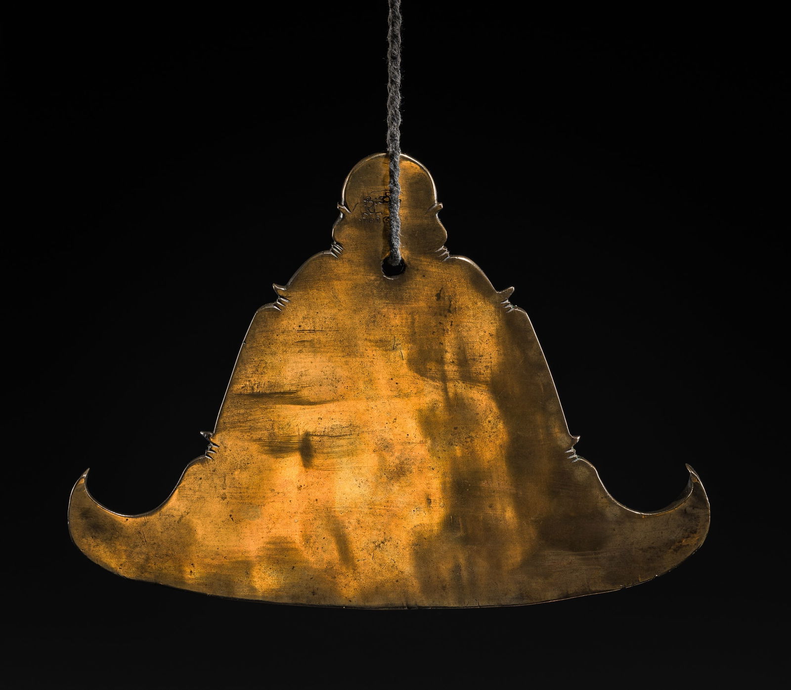 A LARGE BUDDHIST BRASS CHIME, KYIZI, BURMA, 19TH CENTURY (1 of 11)