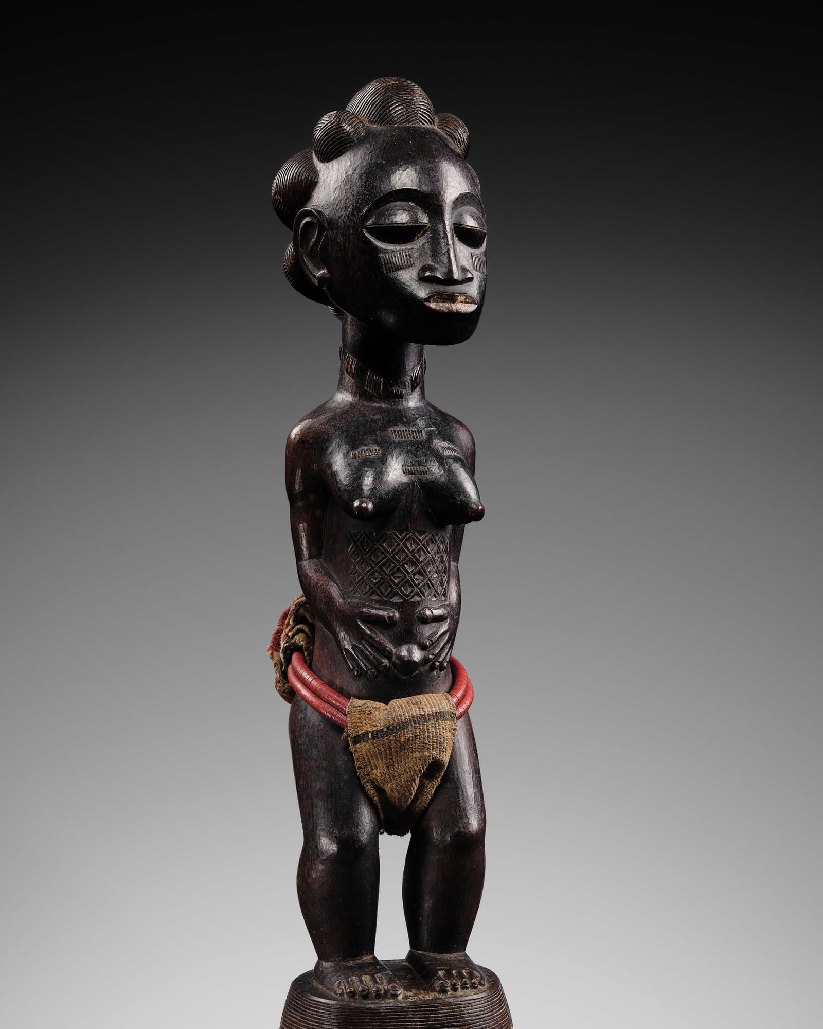 A WOOD 'BLOLO BLA' FIGURE, BAULE CULTURE, CÔTE D'IVOIRE, LATE 19TH TO MID-20TH CENTURY (1 of 20)