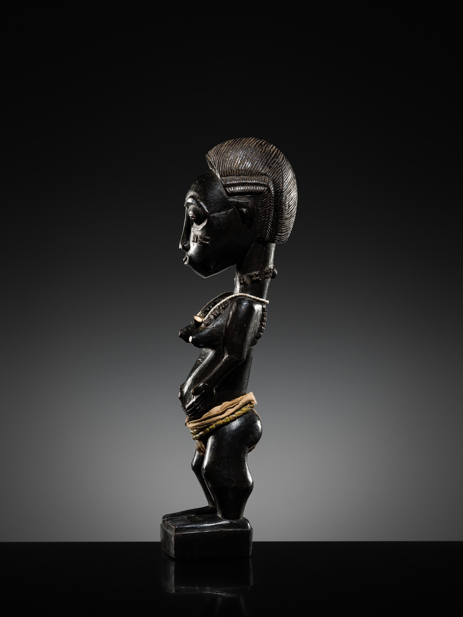 A WOOD 'BLOLO BLA' FIGURE, BAULE CULTURE, CÔTE D'IVOIRE, LATE 19TH TO MID-20TH CENTURY - 10