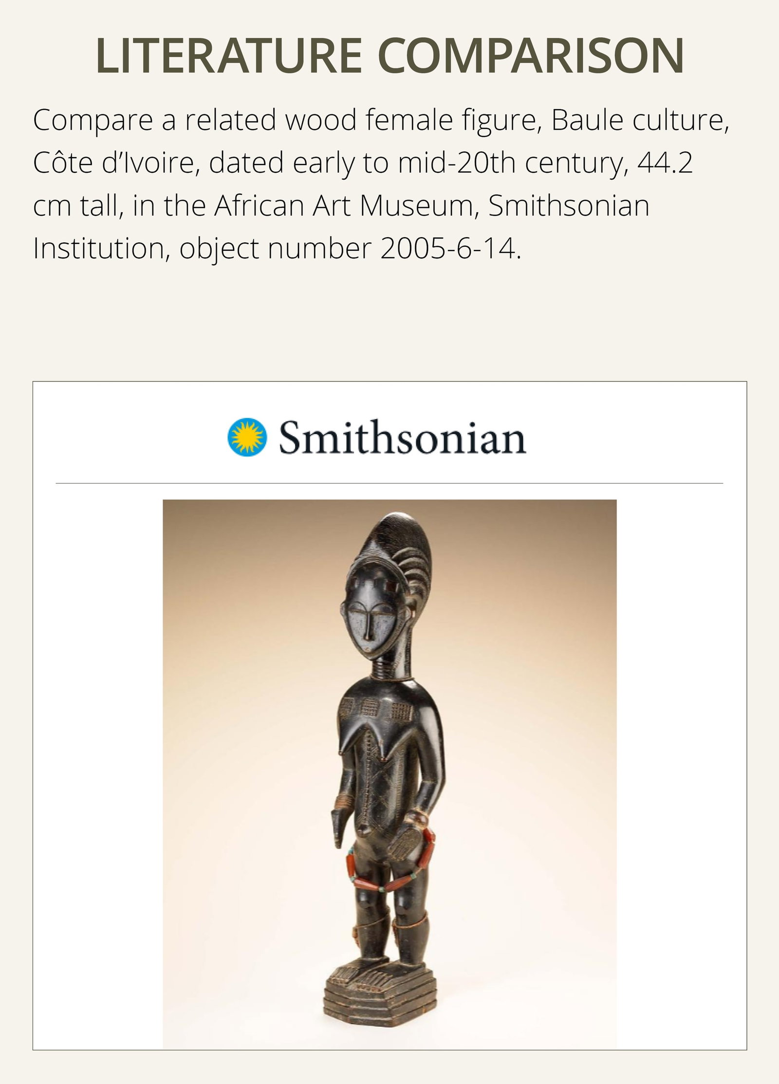 A WOOD 'BLOLO BLA' FIGURE, BAULE CULTURE, CÔTE D'IVOIRE, LATE 19TH TO MID-20TH CENTURY - 11