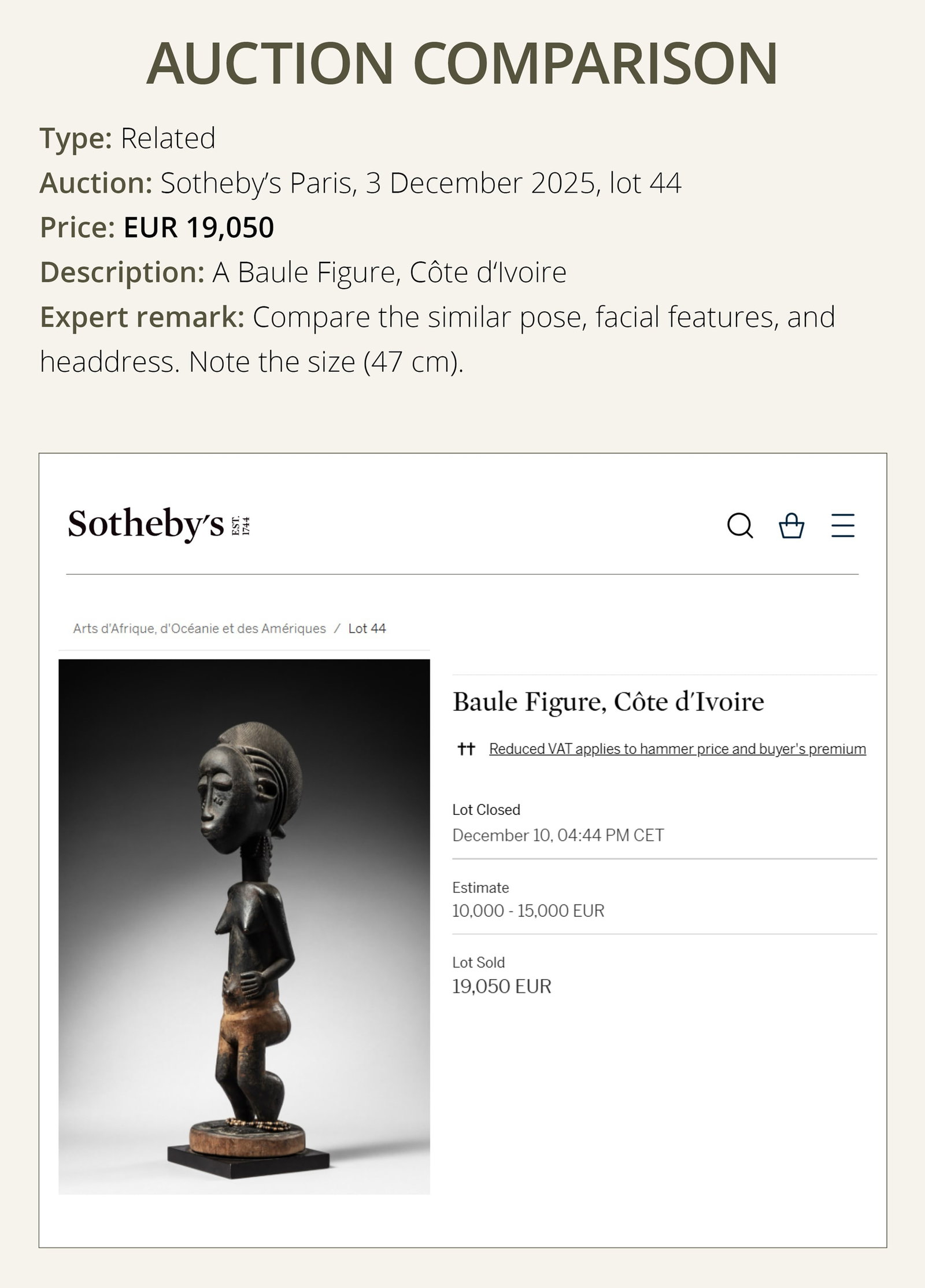 A WOOD 'BLOLO BLA' FIGURE, BAULE CULTURE, CÔTE D'IVOIRE, LATE 19TH TO MID-20TH CENTURY - 4