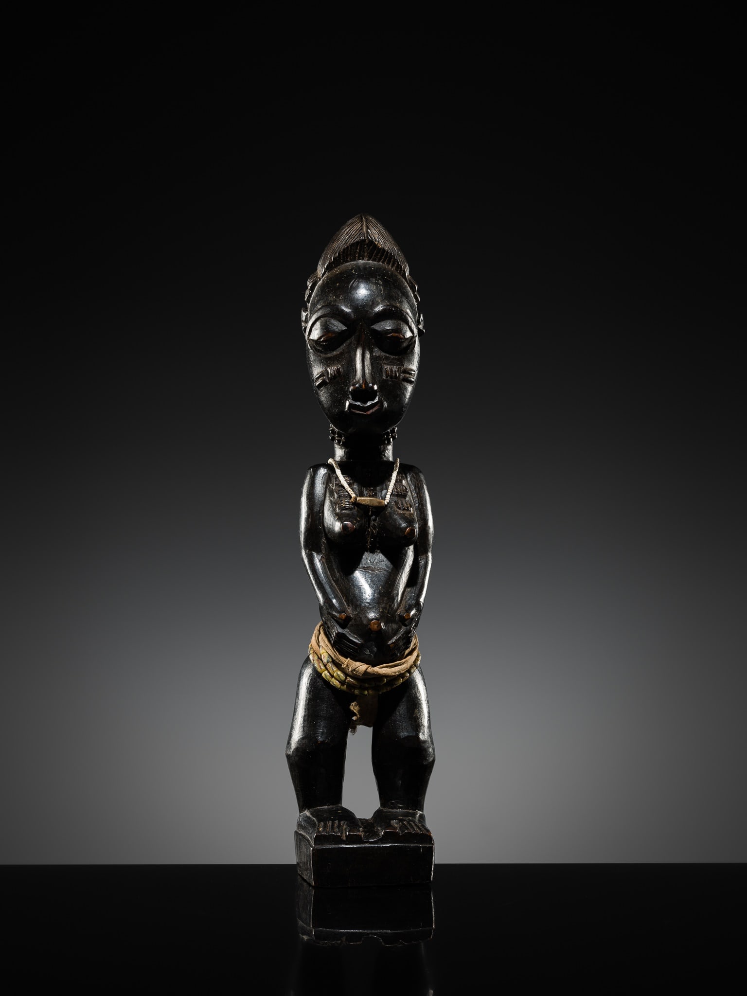A WOOD 'BLOLO BLA' FIGURE, BAULE CULTURE, CÔTE D'IVOIRE, LATE 19TH TO MID-20TH CENTURY - 6