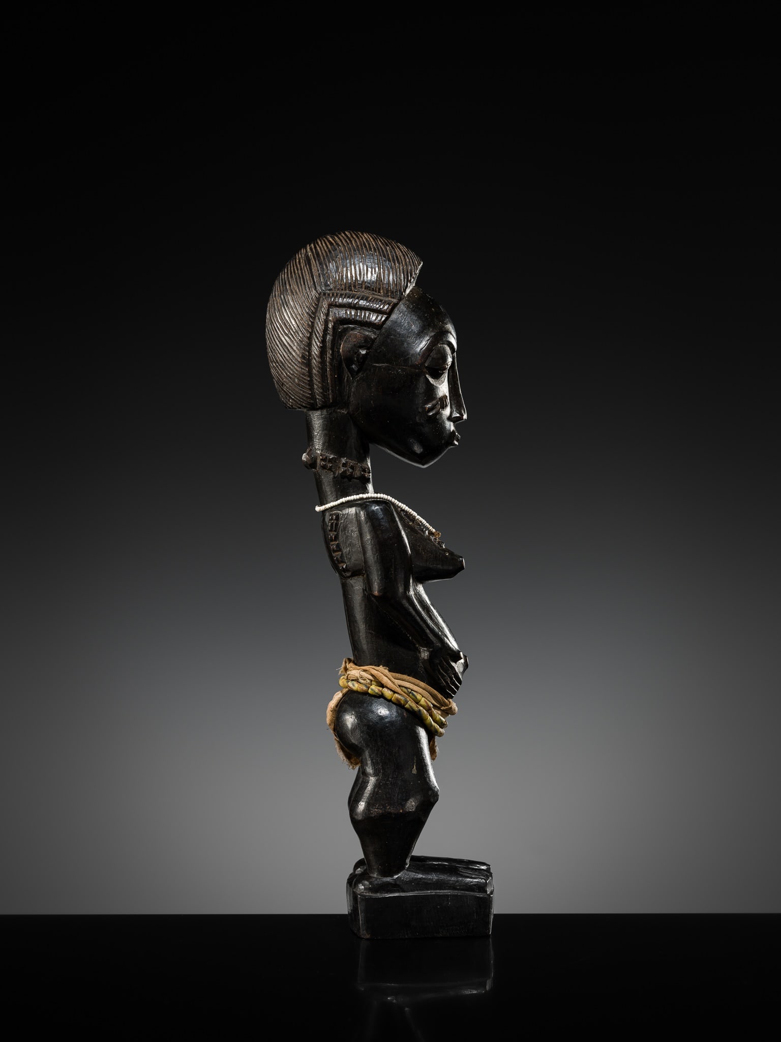 A WOOD 'BLOLO BLA' FIGURE, BAULE CULTURE, CÔTE D'IVOIRE, LATE 19TH TO MID-20TH CENTURY - 7