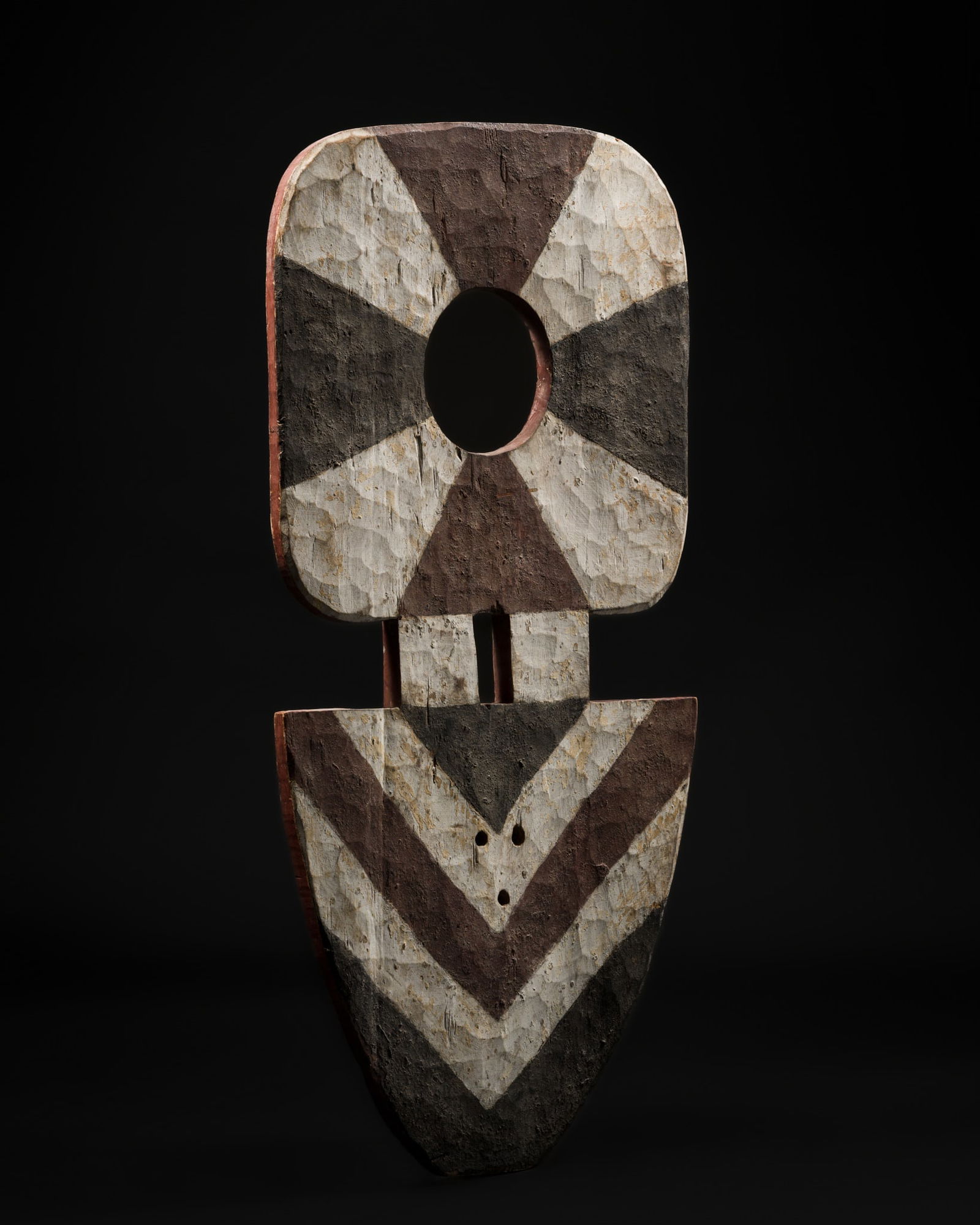 A CARVED WOOD BEDU PLANK MASK, NAFANA CULTURE, CÔTE D'IVOIRE, 20TH CENTURY (1 of 12)