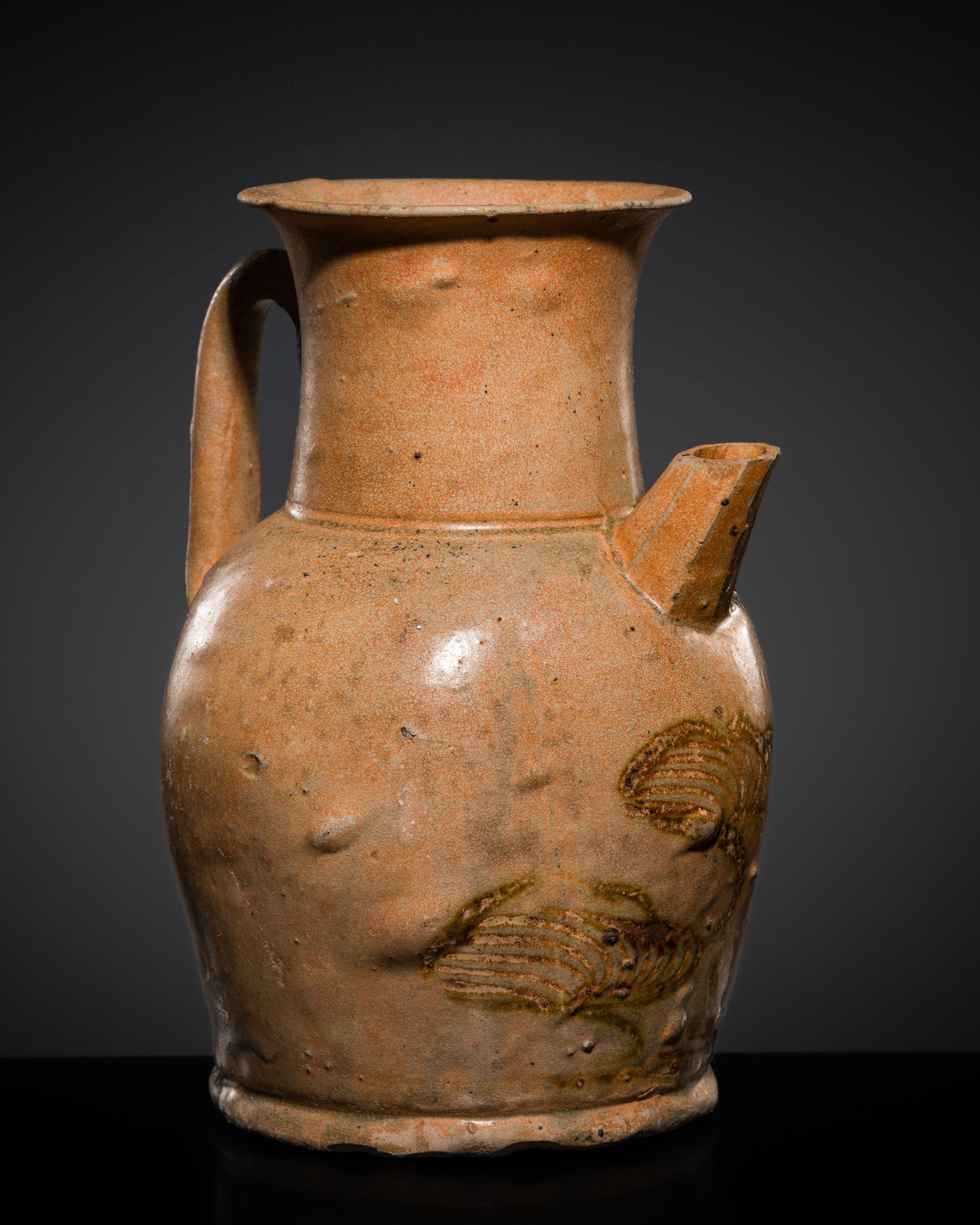 A FINE PAINTED 'CHANGSA' EWER, TANG DYNASTY (1 of 15)