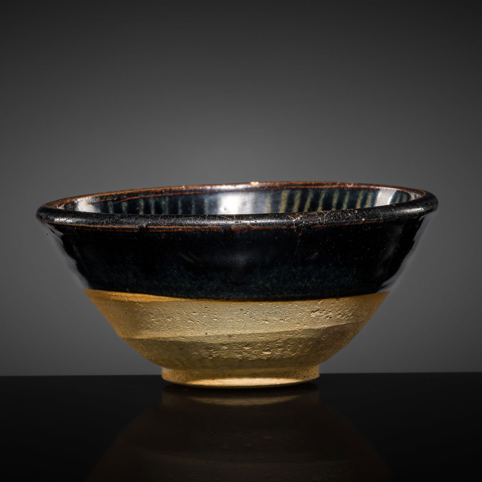A CIZHOU BLACK GLAZED AND RUSSET STREAKED BOWL, SOUTHERN SONG TO YUAN DYNASTY (1 of 13)