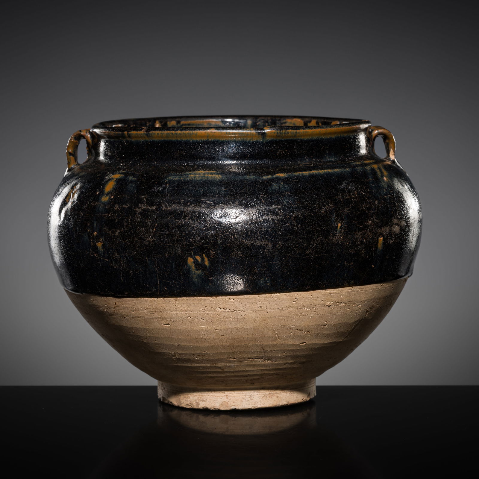 A HENAN BLACK GLAZED JAR, SOUTHERN SONG TO YUAN DYNASTY (1 of 12)