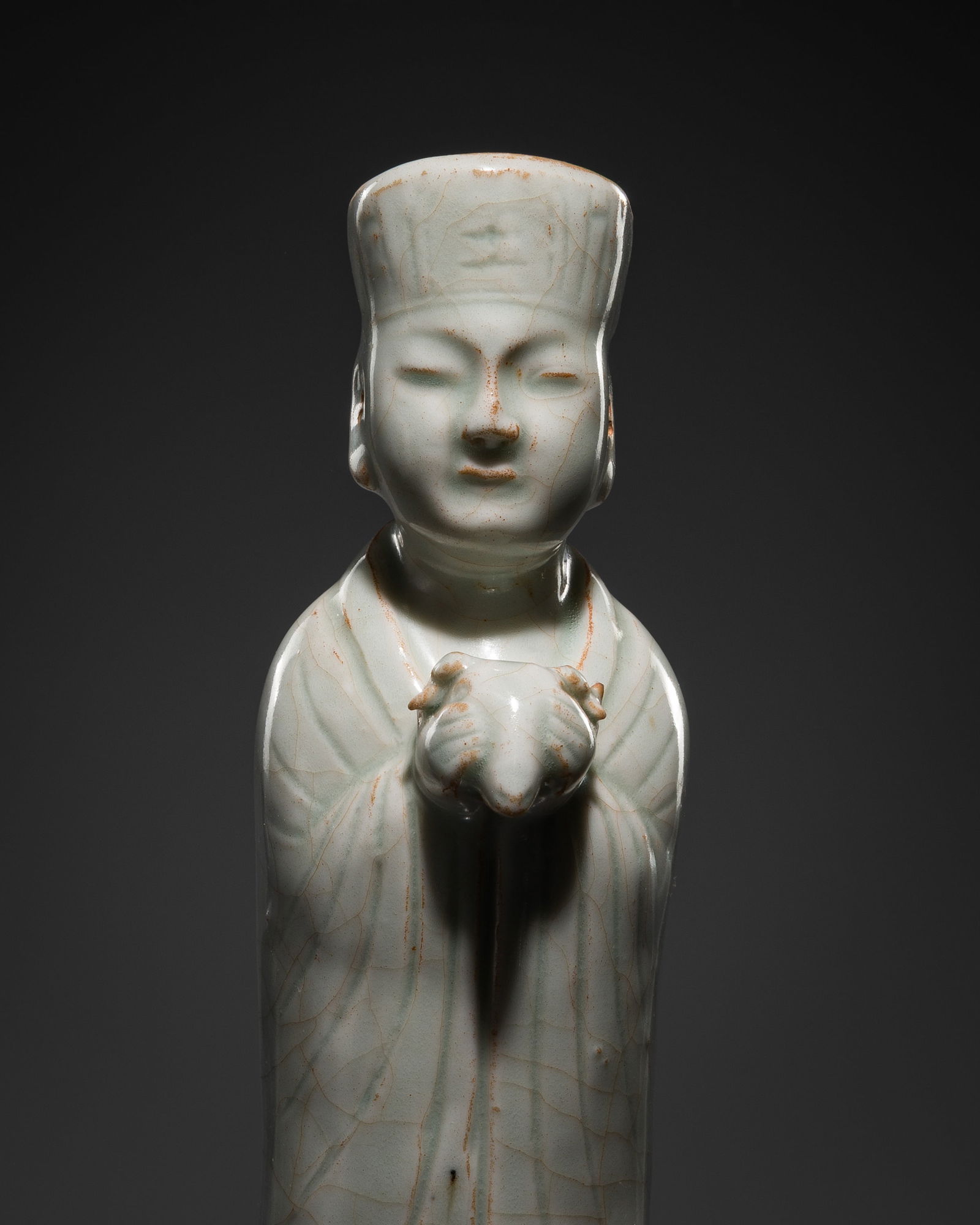 A QINGBAI POTTERY 'GOAT' ZODIAC FIGURE, YUAN DYNASTY (1 of 14)