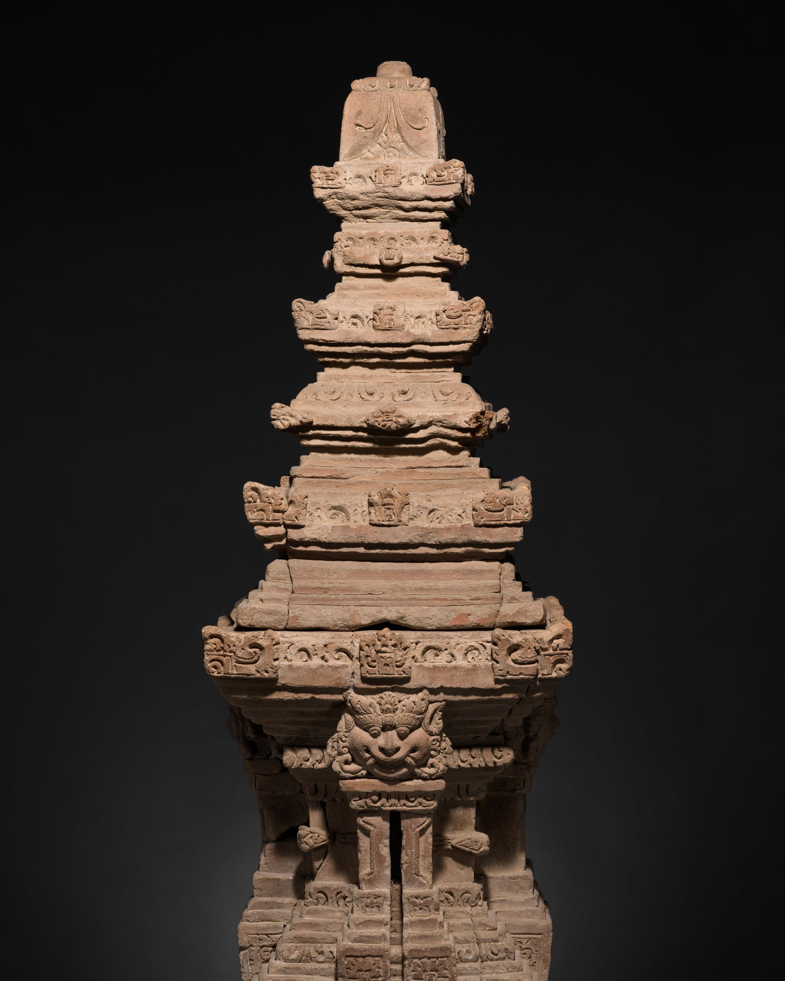 A MAJAPAHIT TERRACOTTA MODEL OF A TEMPLE, CHANDI (1 of 20)