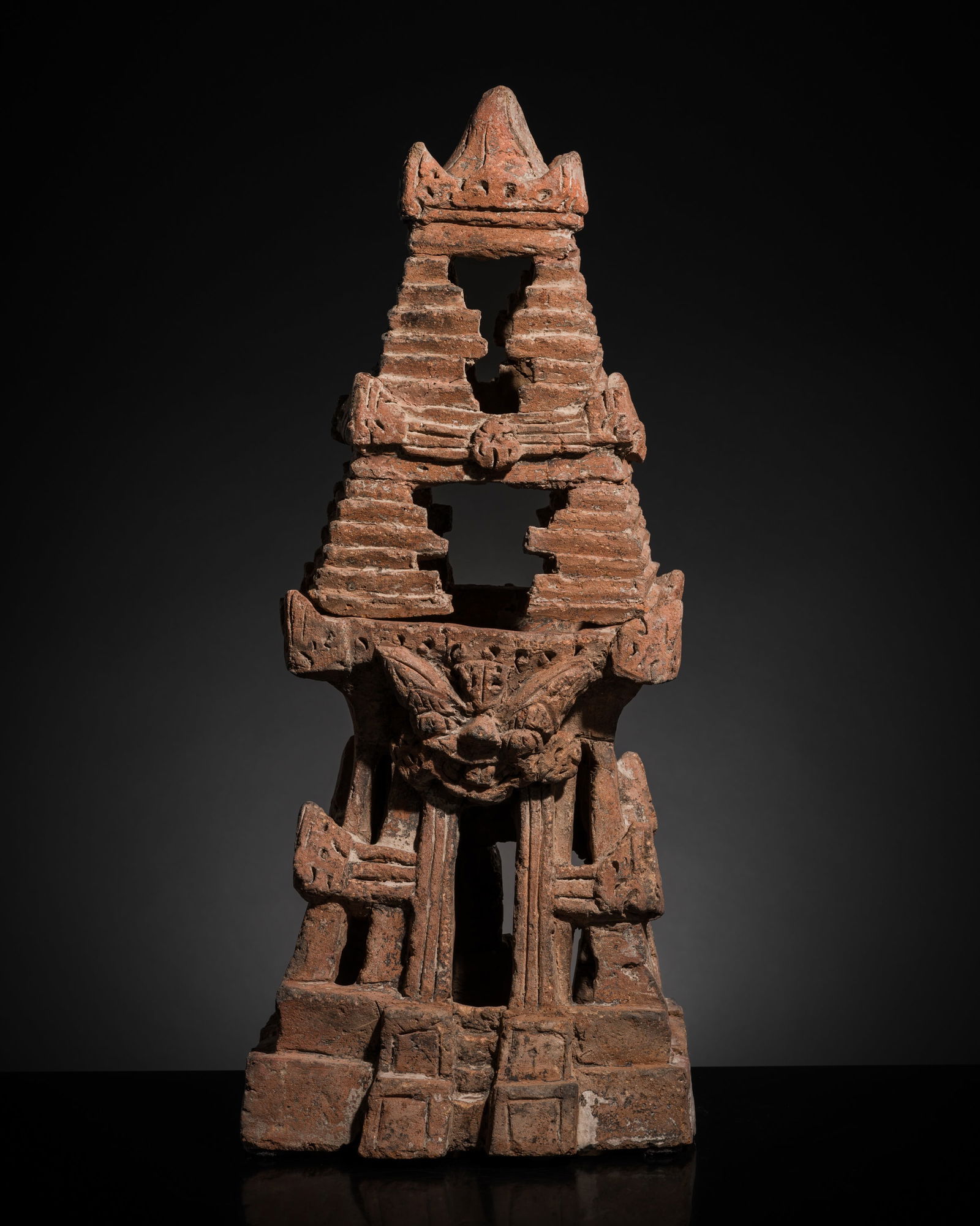 A MAJAPAHIT TERRACOTTA KAPURADANI, INCENSE BURNER (1 of 11)