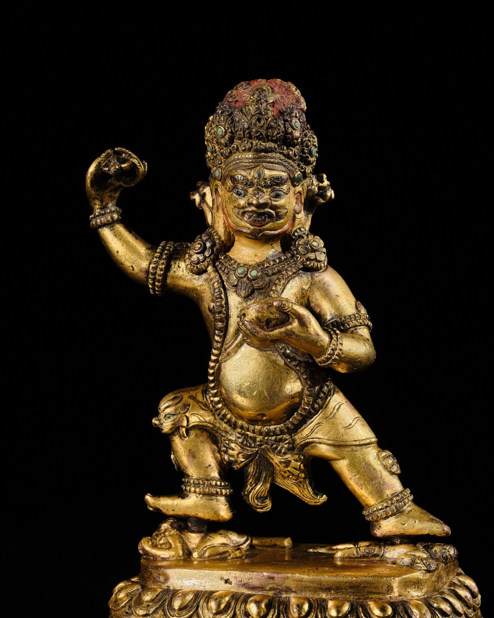 A RARE GILT-BRONZE FIGURE OF VAJRAPANI, TIBET, 15TH-16TH CENTURY (1 of 12)
