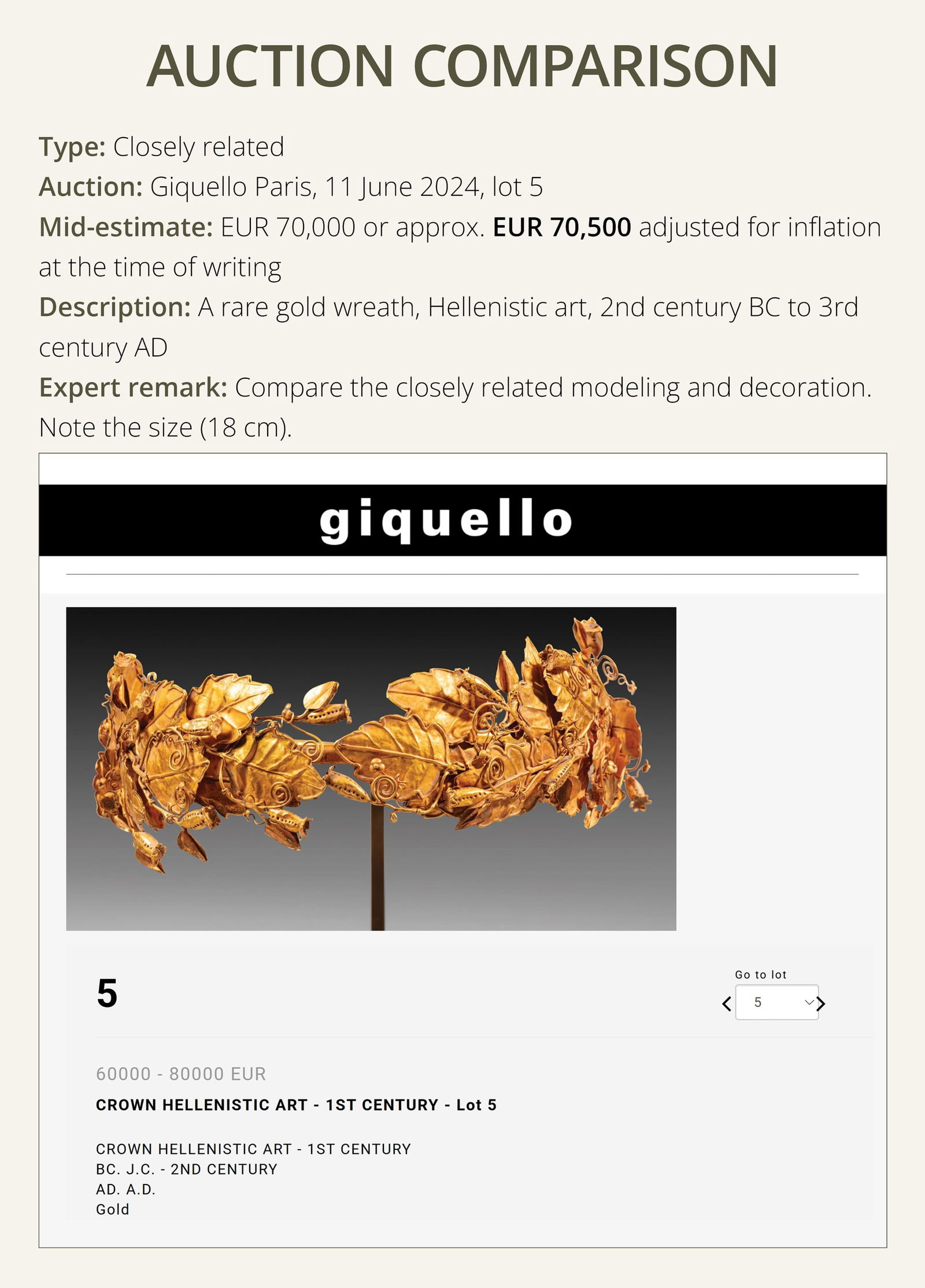 A CARNELIAN-INSET GOLD 'GRAPEVINE' WREATH, HELLENISTIC PERIOD - 4