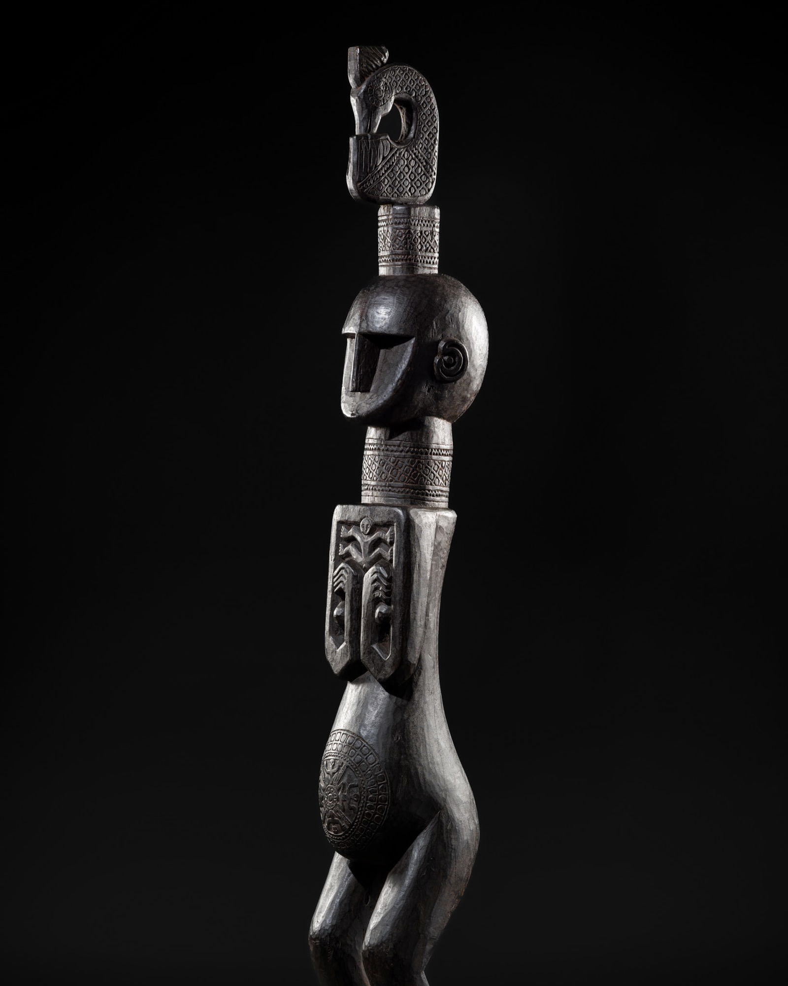 A FINELY CARVED WOOD ANCESTRAL MOTHER FIGURE, LESSER SUNDA ISLANDS, EAST TIMOR, LATE 19TH-EARLY 20TH (1 of 17)