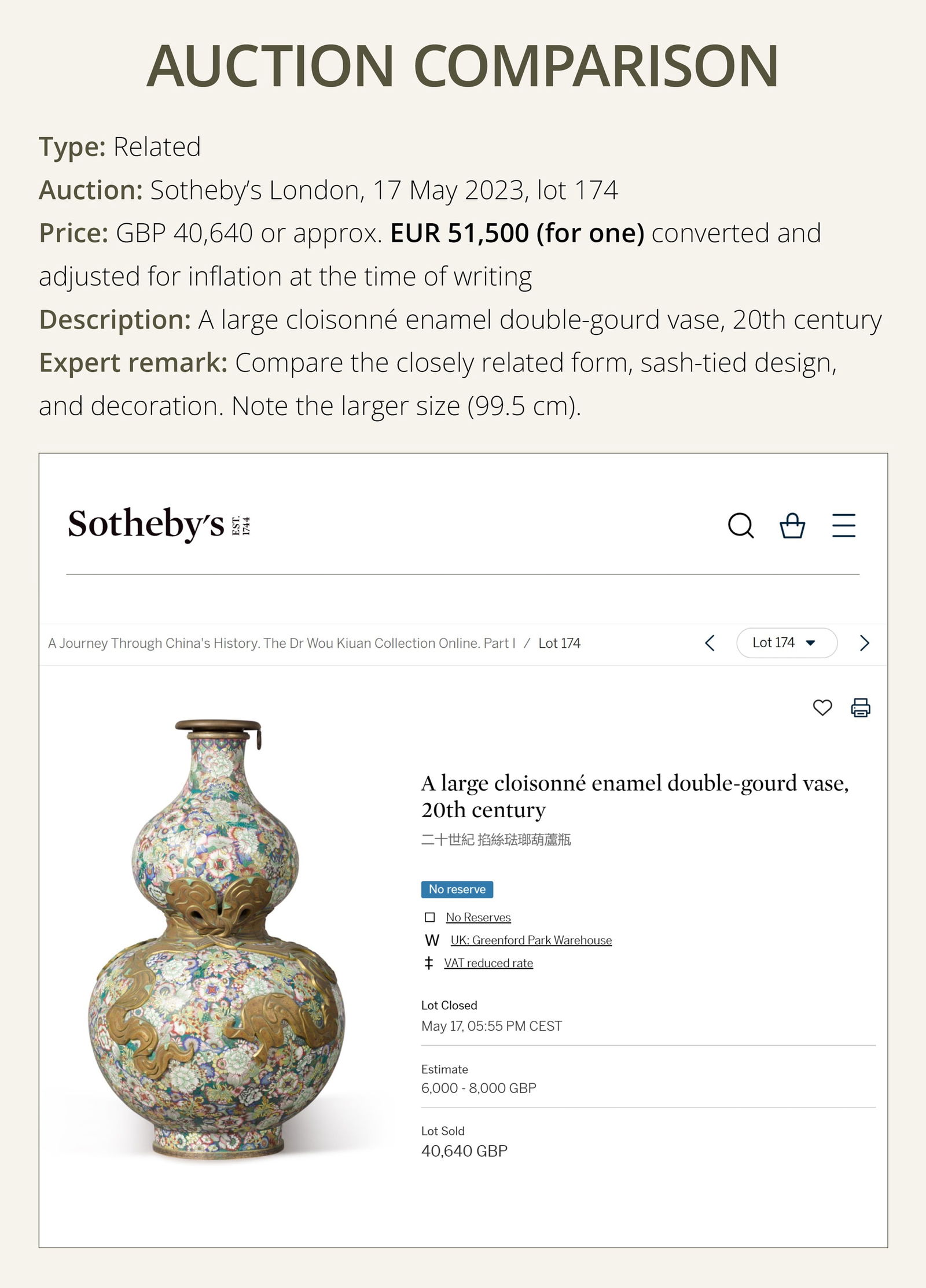 A PAIR OF GILT BRONZE AND CLOISONNÉ ENAMEL 'SASH-TIED DOUBLE GOURD' VASES - 4