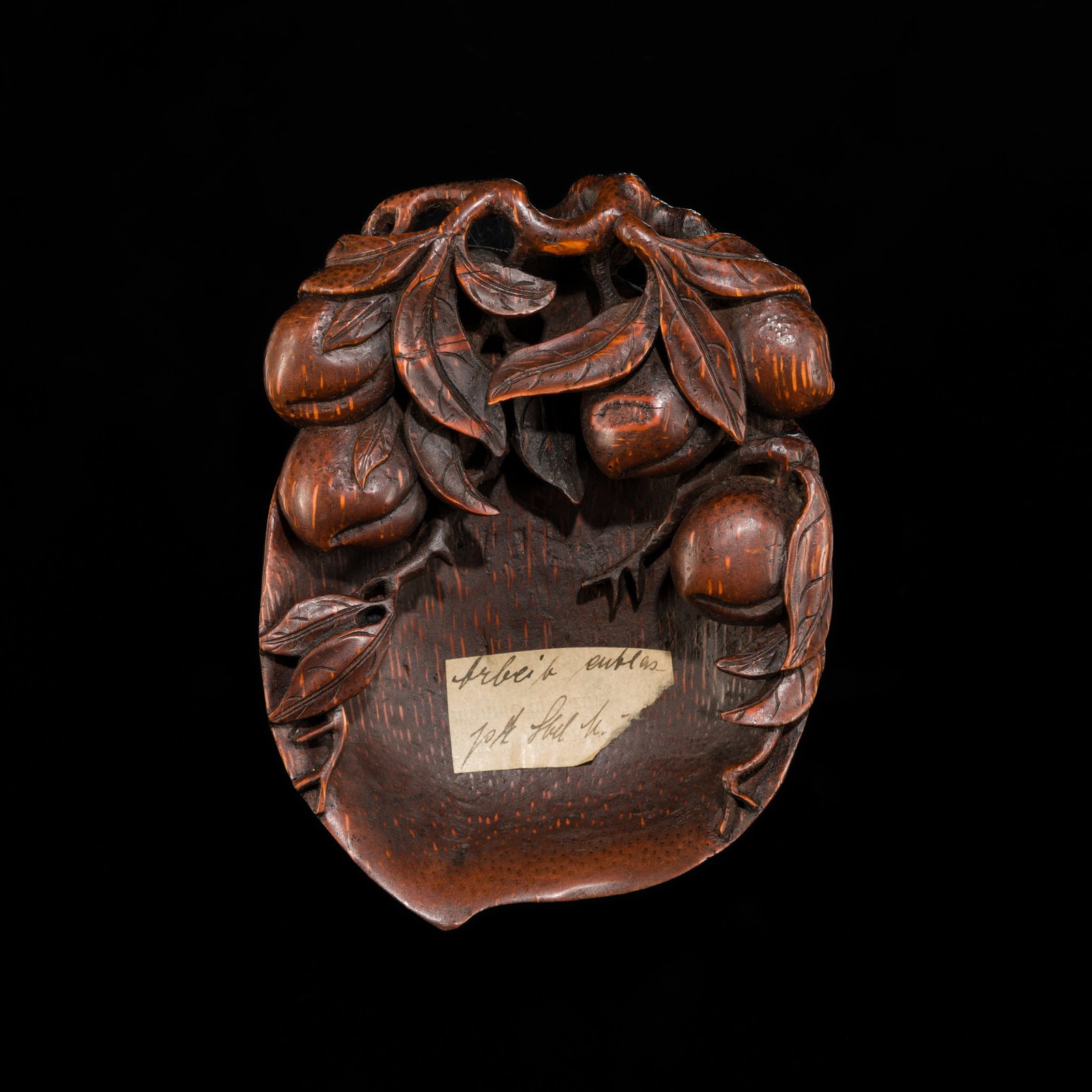 A BAMBOO ROOT 'PEACH' BRUSH WASHER, QING DYNASTY (1 of 13)