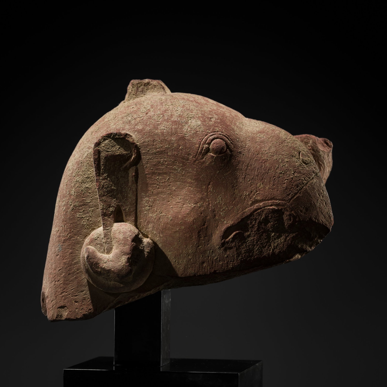 A RED SANDSTONE HEAD OF GARUDA, MATHURA, KUSHAN PERIOD, CIRCA 3RD CENTURY (1 of 14)
