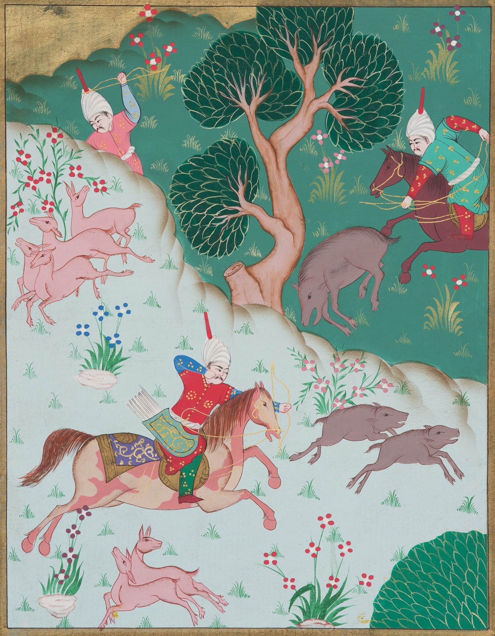 A MUGHAL MINIATURE PAINTING WITH A SCENE FROM THE SHAHNAMEH, 17TH-18TH CENTURY (1 of 8)