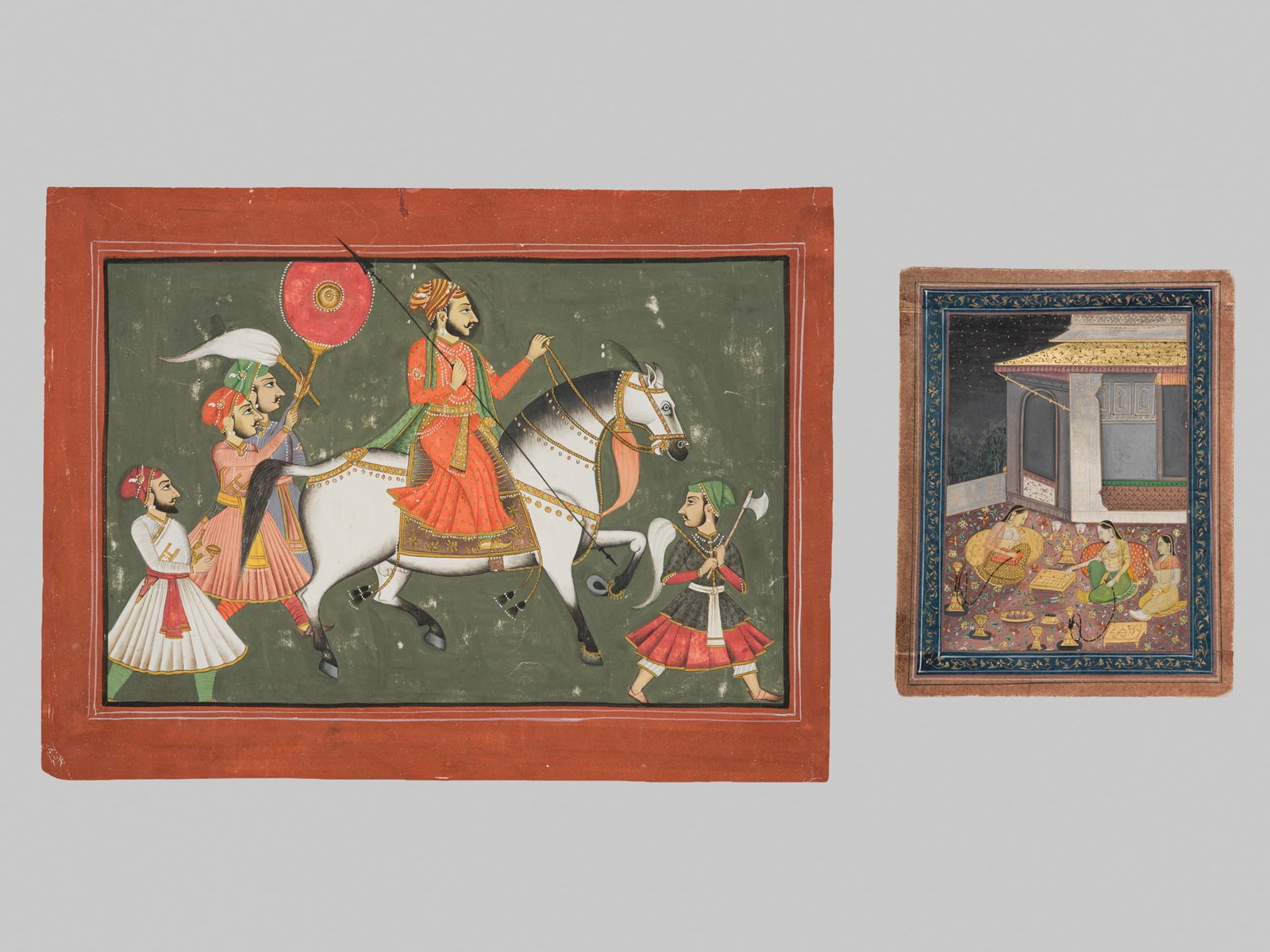 A GROUP OF TWO INDIAN MINIATURE PAINTINGS, NORTH INDIA, 18TH-EARLY 19TH CENTURY (1 of 15)