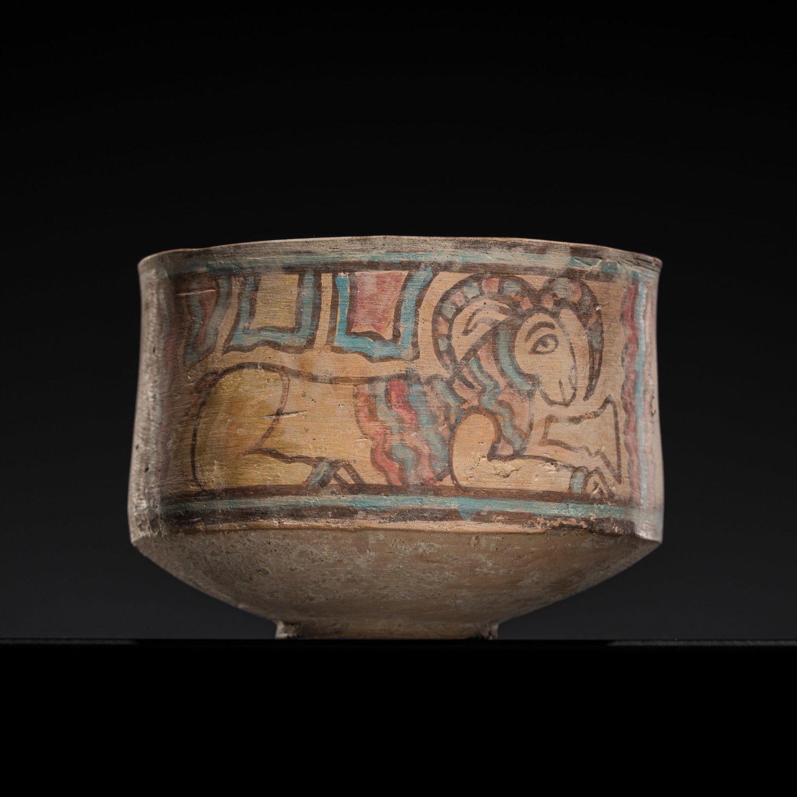 A NEOLITHIC PAINTED POTTERY 'RAM' BOWL, INDUS VALLEY CIVILIZATION (1 of 12)