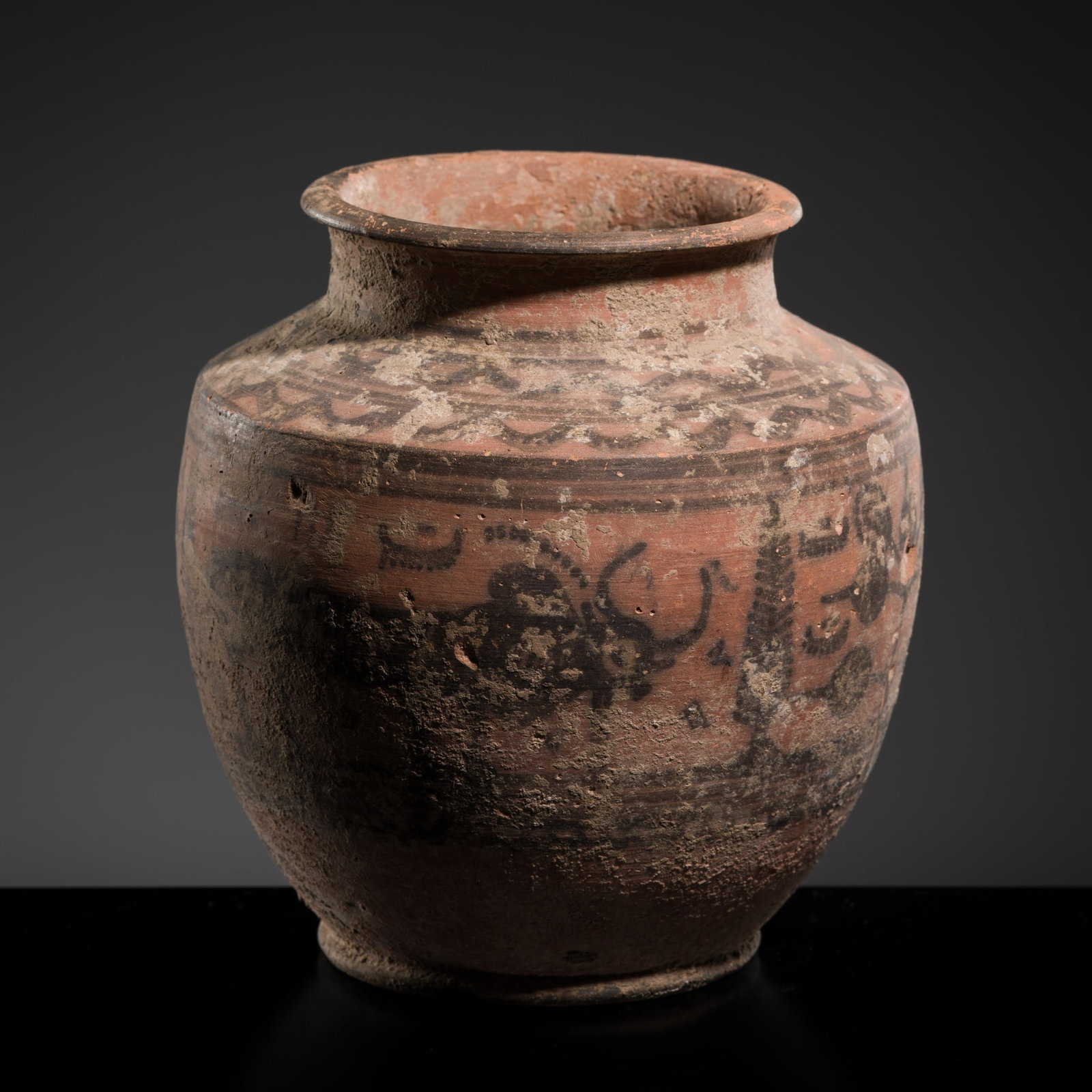 A NEOLITHIC POTTERY 'ZEBU' JAR, INDUS VALLEY CIVILIZATION, KULLI STYLE, 2ND MILLENNIUM BC (1 of 19)