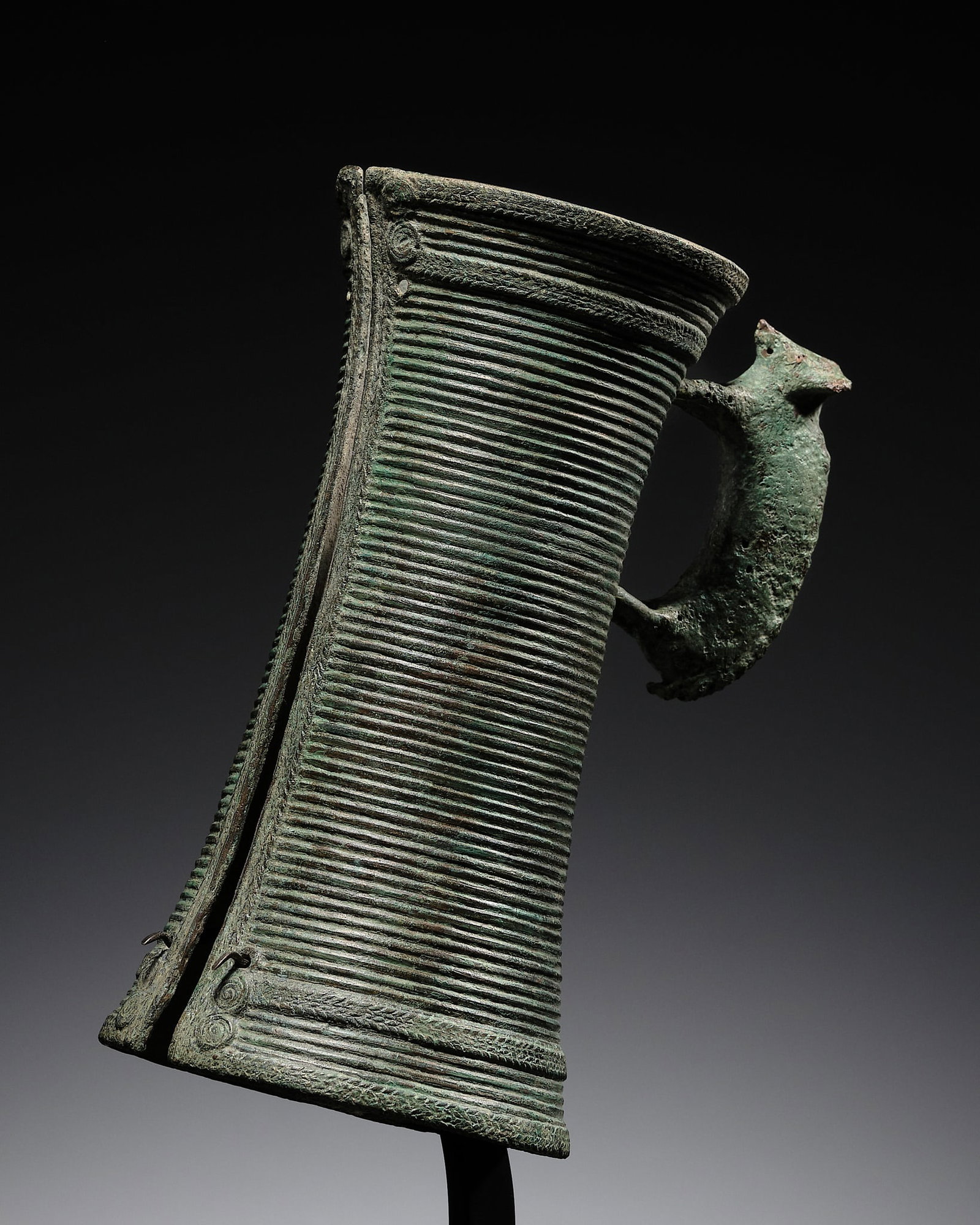 A PERI-DONGSONIAN 'ELEPHANT' CUFF BRACELET, BAN CHIANG, CIRCA 2ND CENTURY BC: A PERI-DONGSONIAN 'ELEPHANT' CUFF BRACELET, BAN CHIANG, CIRCA 2ND CENTURY BC Published & Exhibited: Martin Doustar, Art of the Bronze Age in Southeast Asia, Parcours des Mondes 2014, Paris, no. 19