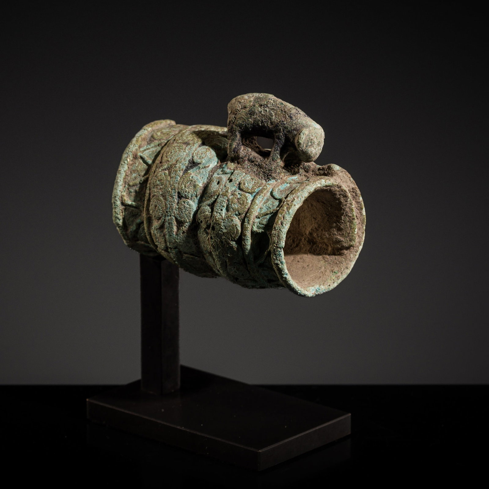 A PERI-DONGSONIAN 'RAM' RING, BAN CHIANG CULTURE, 3RD CENTURY BC: A PERI-DONGSONIAN 'RAM' RING, BAN CHIANG CULTURE, 3RD CENTURY BC Published & Exhibited: Martin Doustar, Art of the Bronze Age in Southeast Asia, Parcours des Mondes 2014, Paris, no. 18. Thailand o