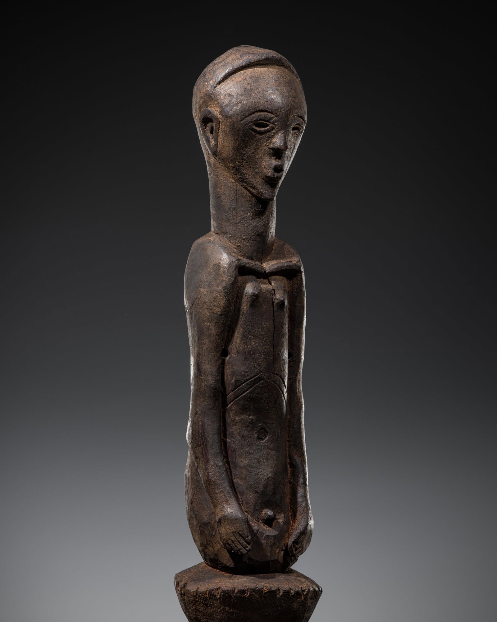 A RARE YANZI WOOD POWER FIGURE, MBEM, FIRST HALF OF 20TH CENTURY (1 of 11)