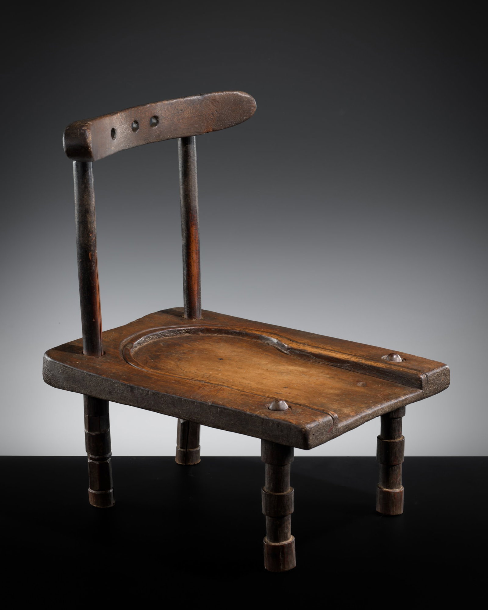 A RARE BAULE WOOD PRESTIGE CHAIR, FIRST HALF OF 20TH CENTURY (1 of 13)