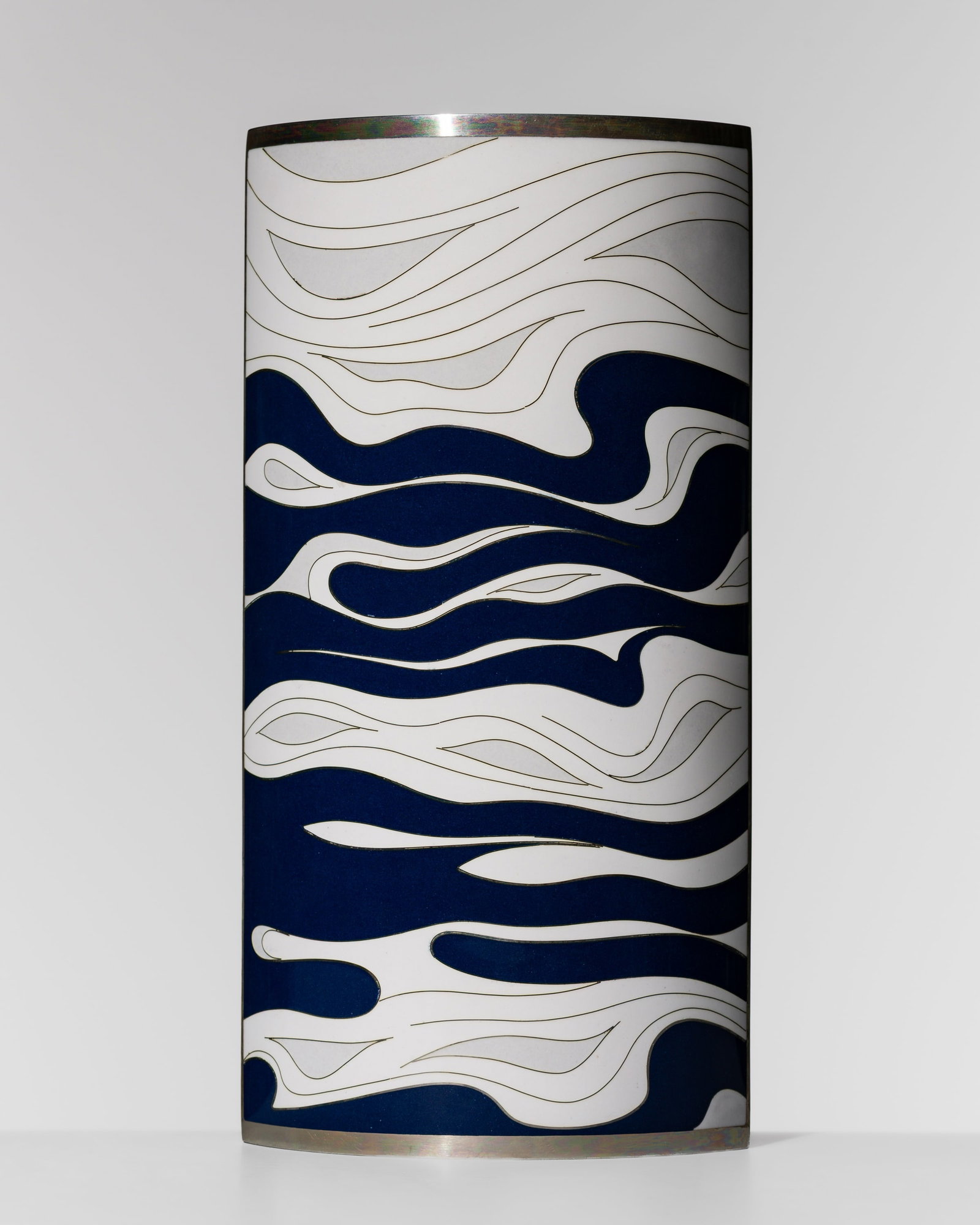 SHIBATA AKIRA: A FINE CLOISONNÉ ‘STREAM’ FLOWER VASE (1 of 13)