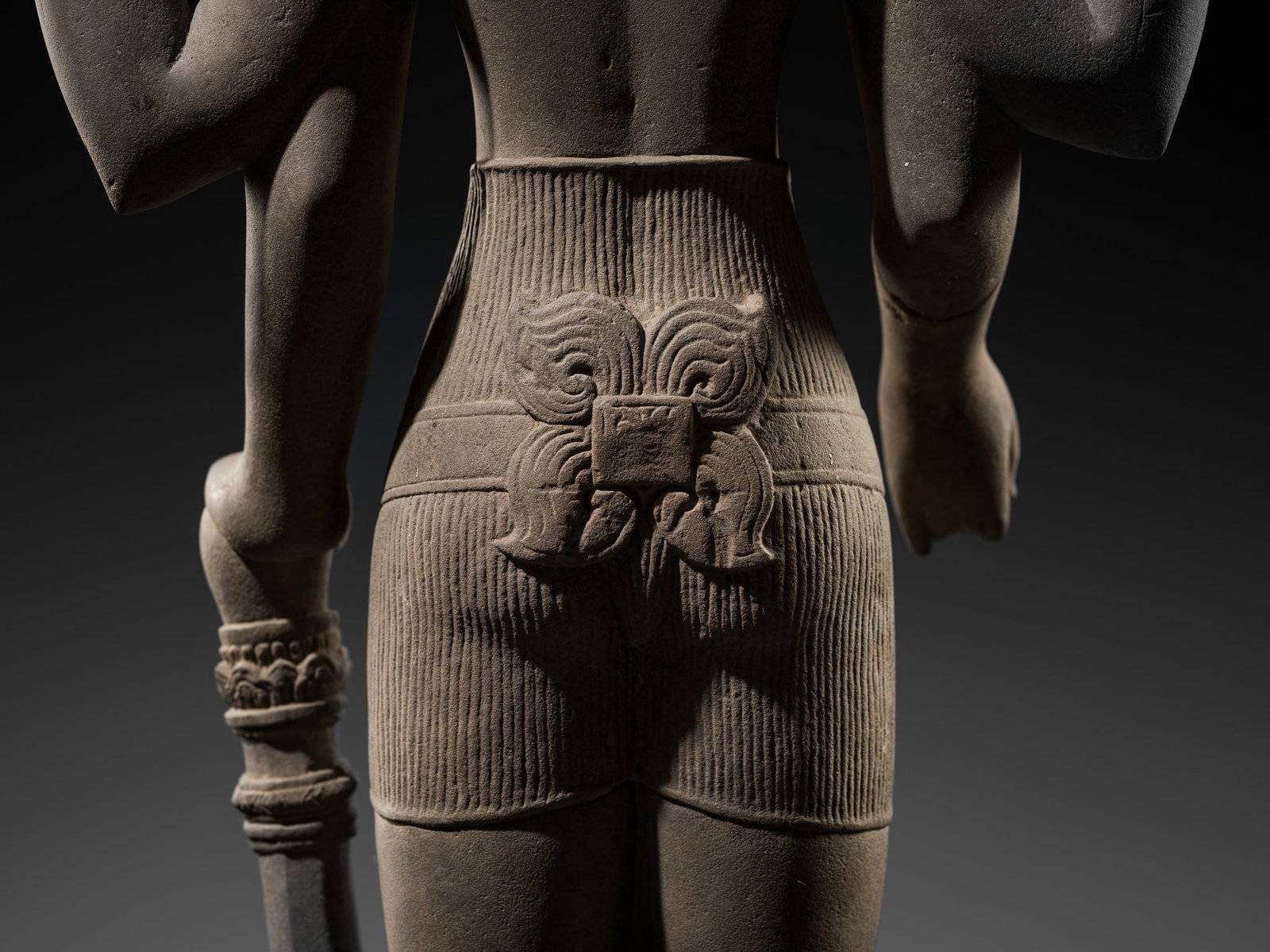 A Rare And Important Sandstone Figure Of Vishnu, Baphuon Style