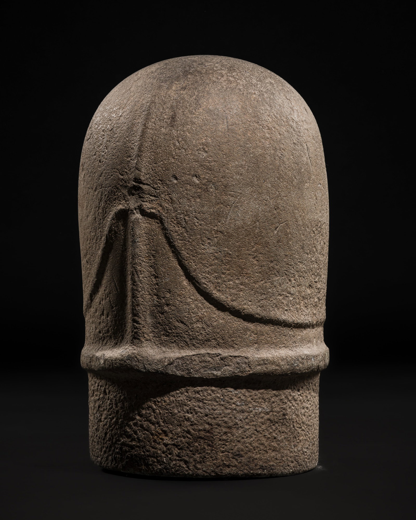 A RARE SANDSTONE SHIVA LINGA, SOUTHERN THAILAND, 7TH-8TH CENTURY (1 of 11)