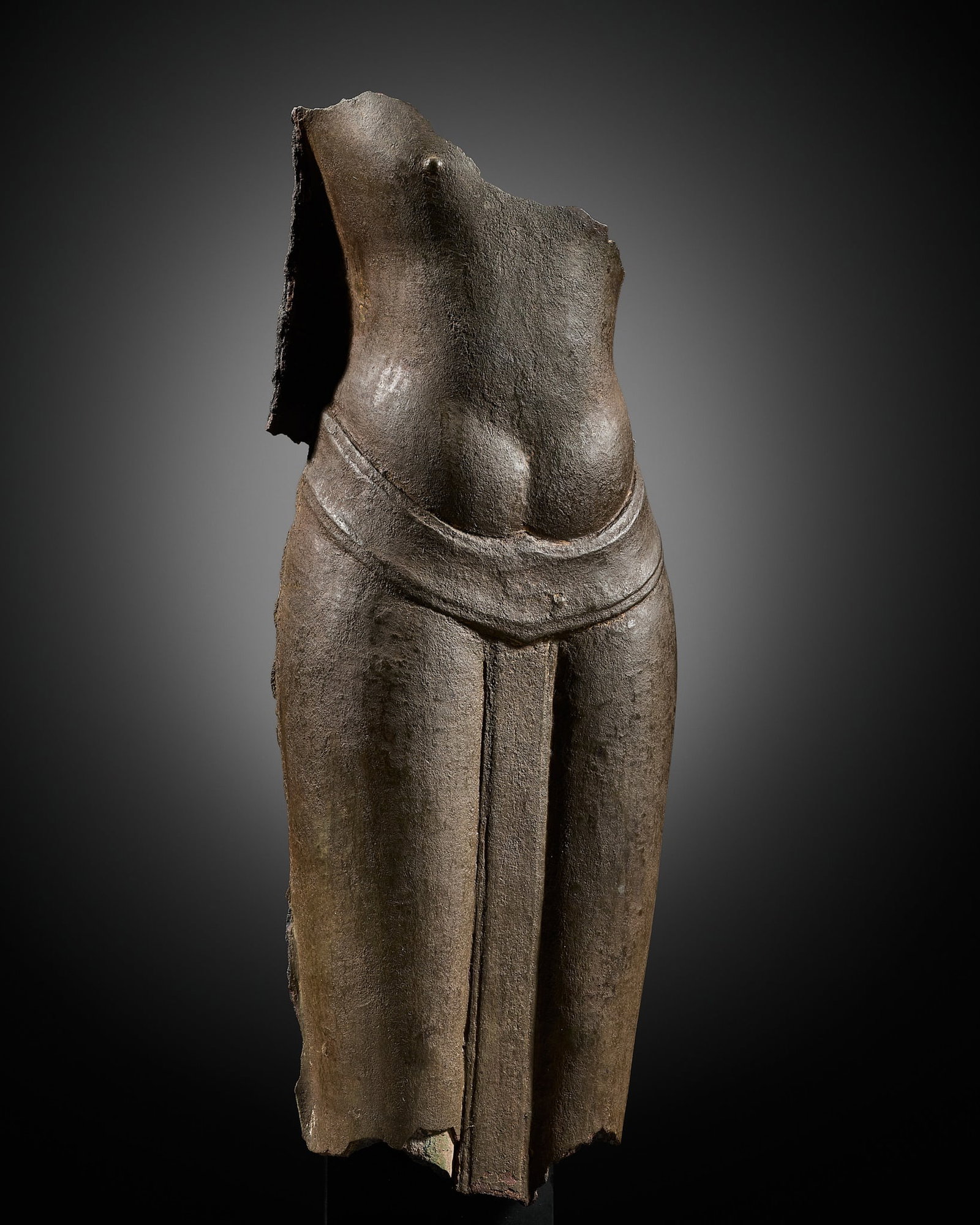 A MAGNIFICENT BRONZE TORSO OF BUDDHA, SUKHOTHAI PERIOD, 13TH-14TH CENTURY (1 of 12)
