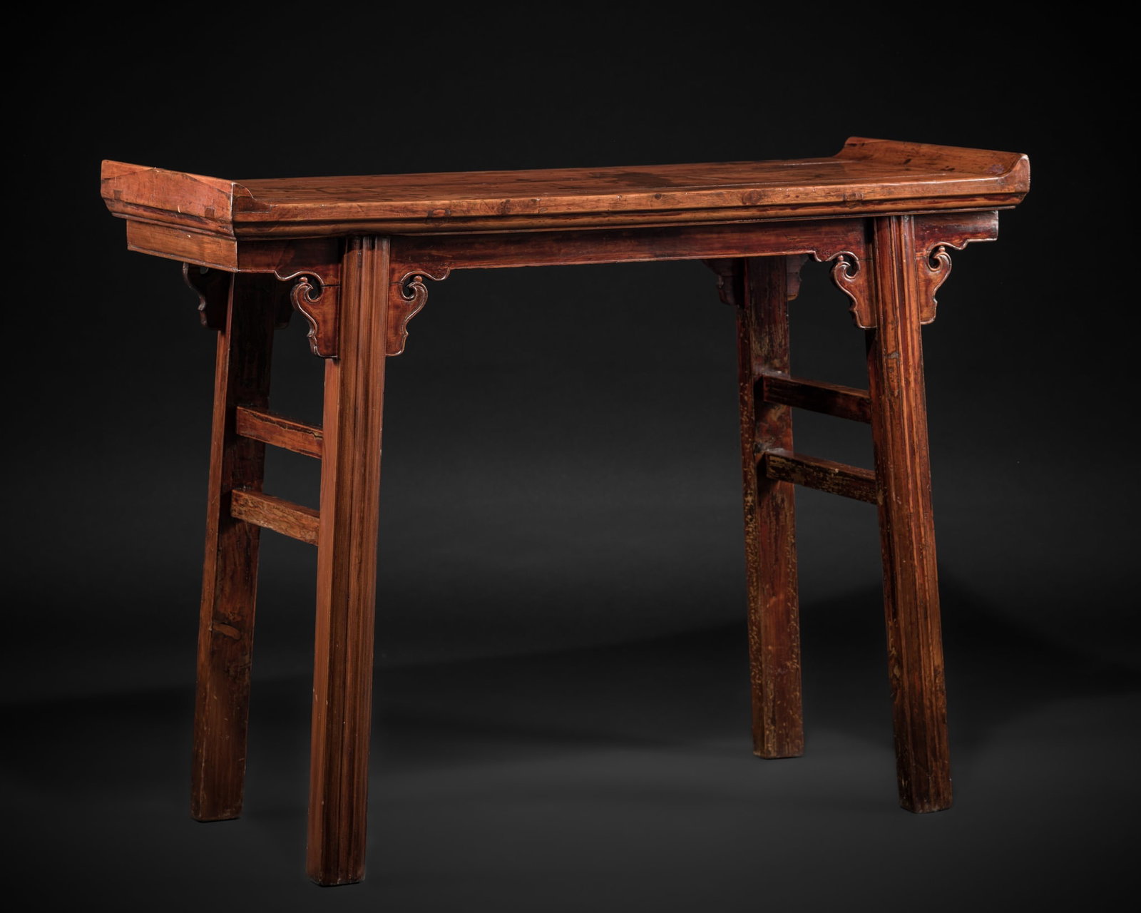 A FINE YUMU RECESSED-LEG SIDE TABLE, PINGTOU'AN 18TH-19TH CENTURY (1 of 15)
