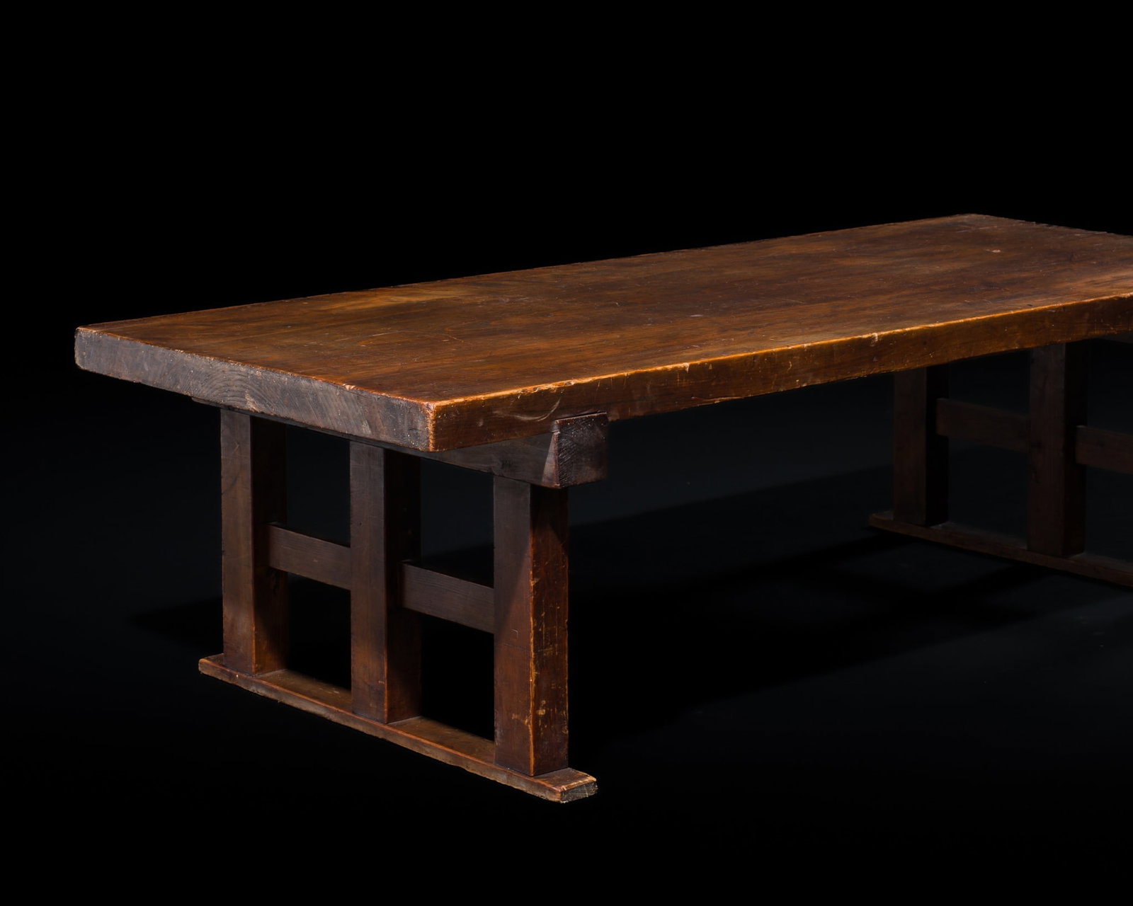 A HARDWOOD LOW TABLE, CHABUDAI, 19TH CENTURY (1 of 9)