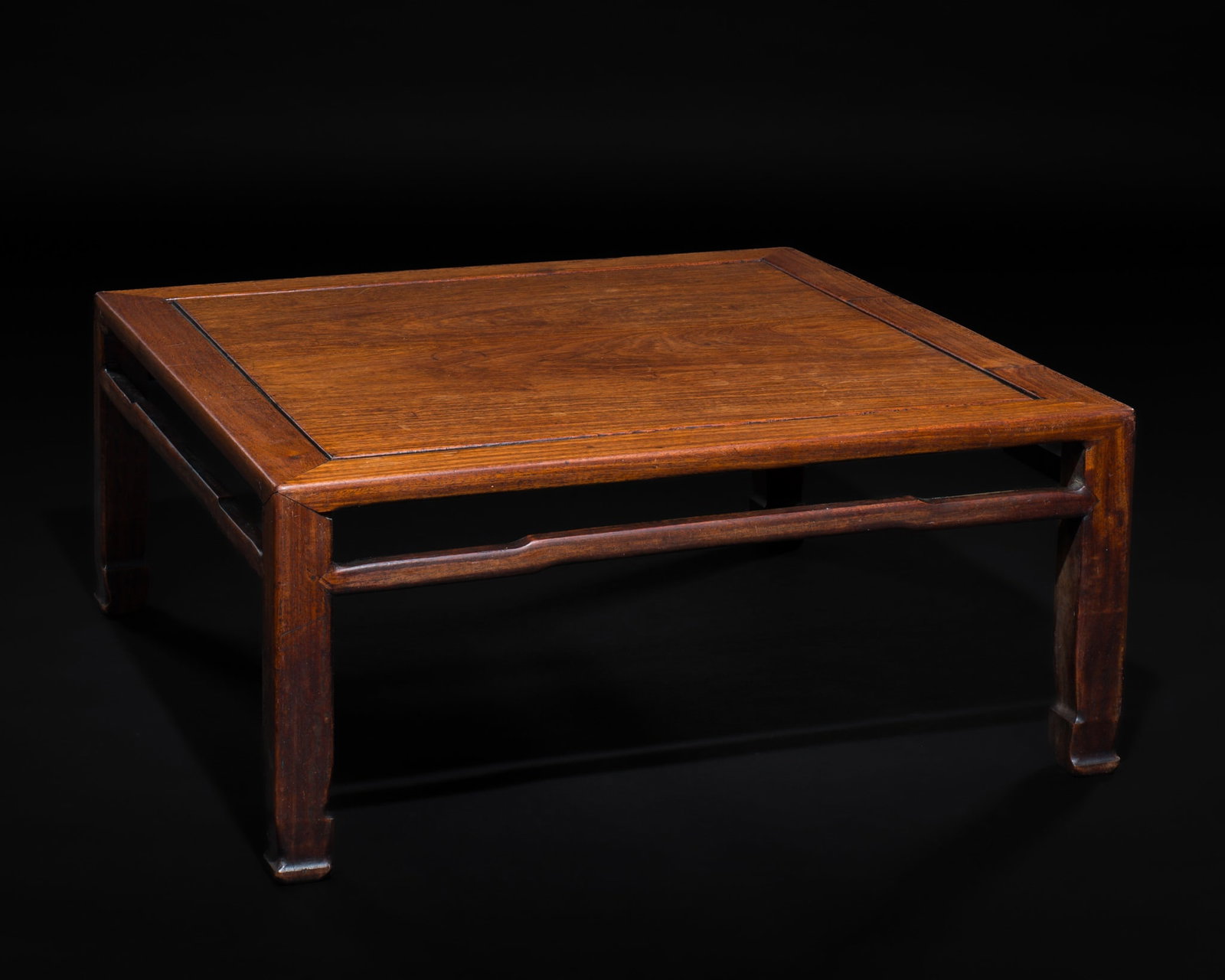 A HARDWOOD LOW TABLE, CHABUDAI, 19TH CENTURY: A HARDWOOD LOW TABLE, CHABUDAI, 19TH CENTURY This lot is from a single owner collection and is therefore offered without reserve Japan, Edo period (1615-1868). Well carved, of low rectangular form, th