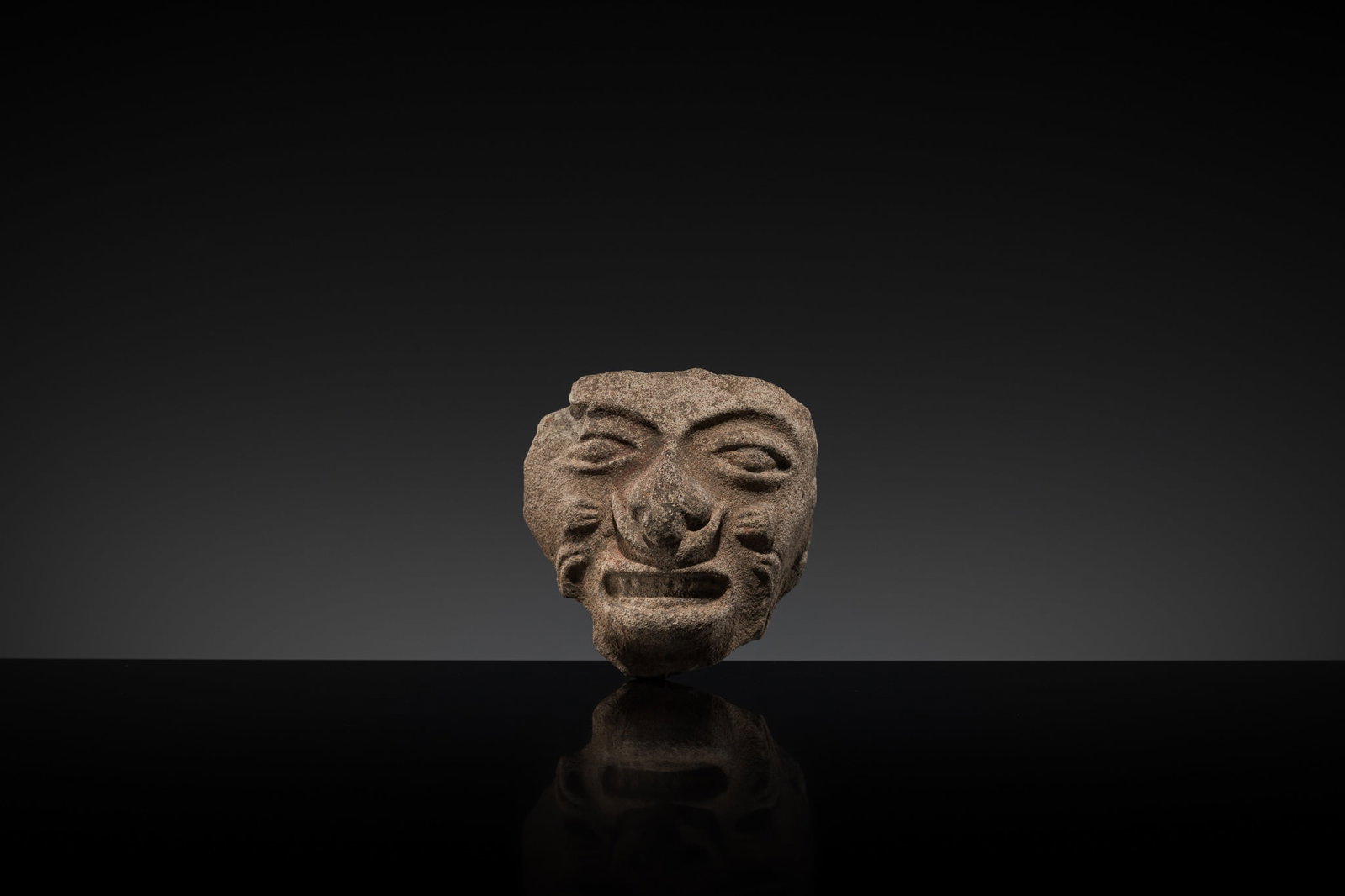 A MAYAN TERRACOTTA HEAD OF A DEITY, LATE CLASSIC, CIRCA 8TH CENTURY - 2