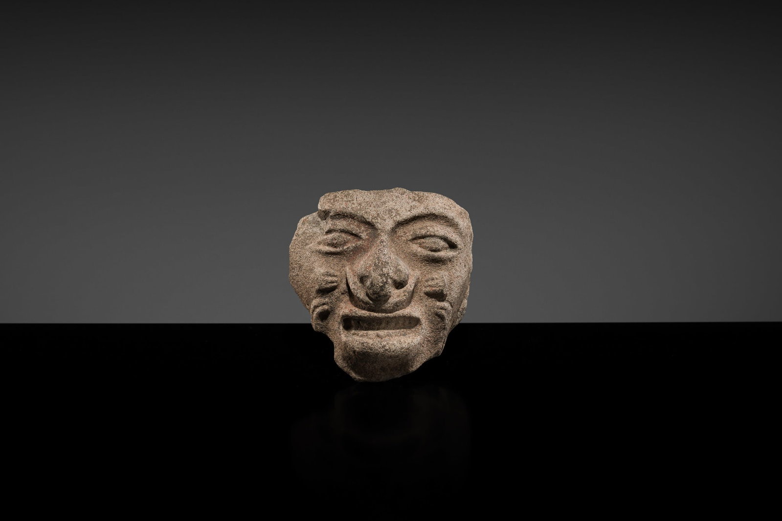 A MAYAN TERRACOTTA HEAD OF A DEITY, LATE CLASSIC, CIRCA 8TH CENTURY - 7