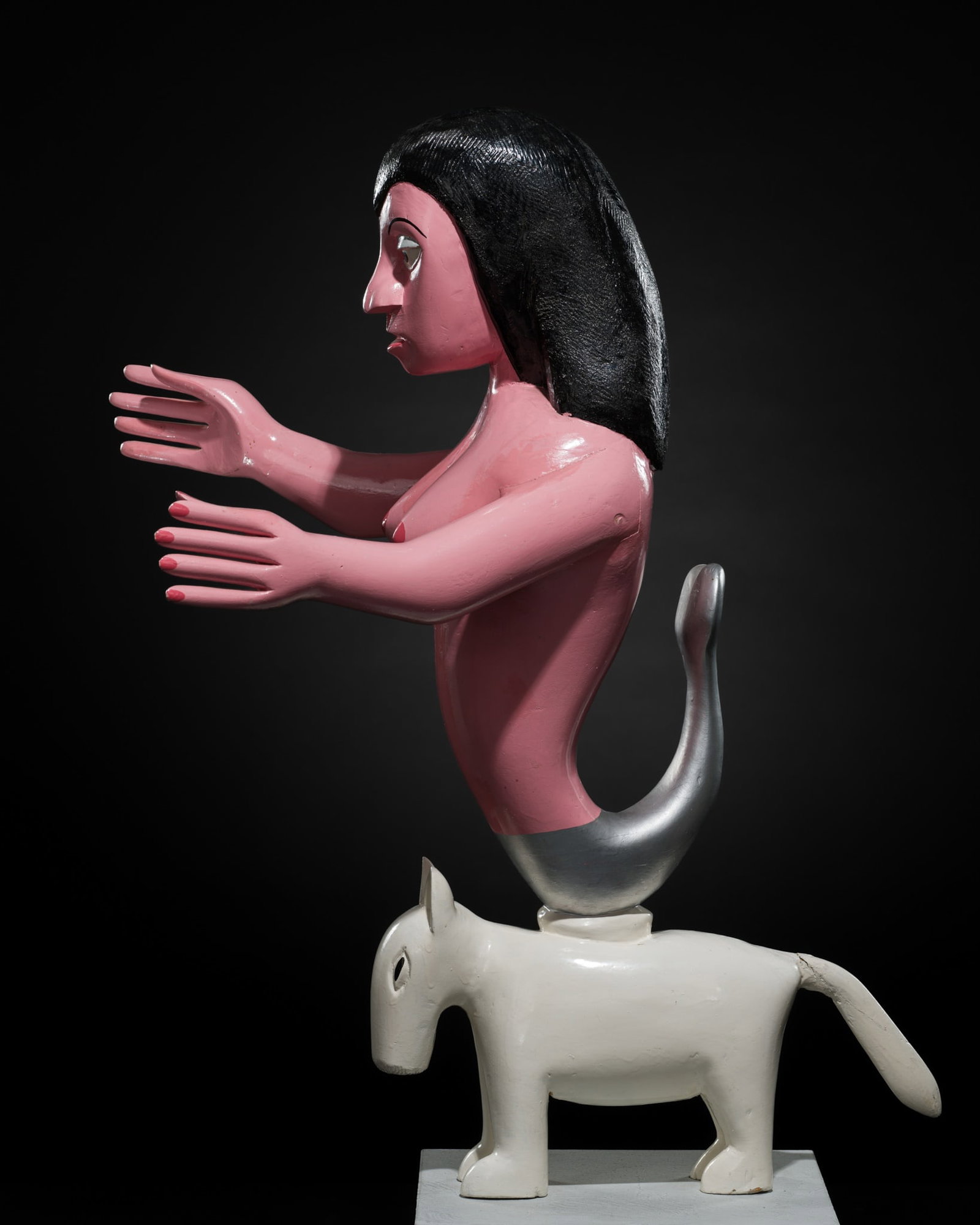 A FINE LACQUERED WOOD FIGURE OF MAMI WATA, BY AGBAGLI KOSSI (1935-1991): A FINE LACQUERED WOOD FIGURE OF MAMI WATA, BY AGBAGLI KOSSI (1935-1991) This lot is from a single owner collection and is therefore offered without reserve Published: Gert Chesi & Daphne Schlorhau