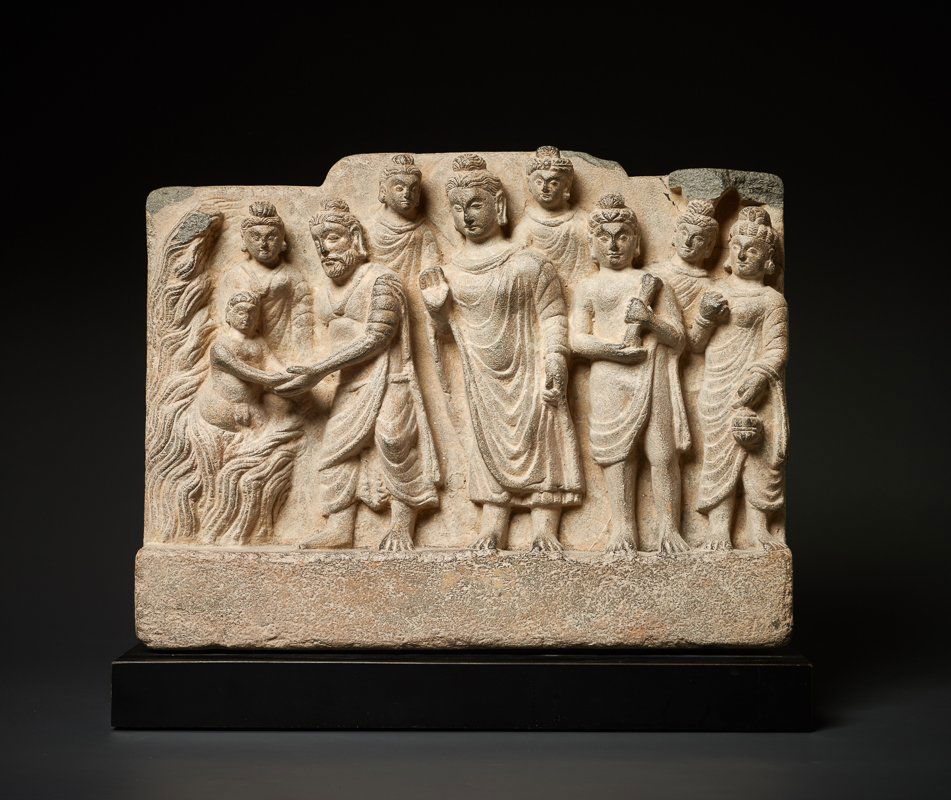 RICHLY FIGURATIVE RELIEF WITH BUDDHA (1 of 6)