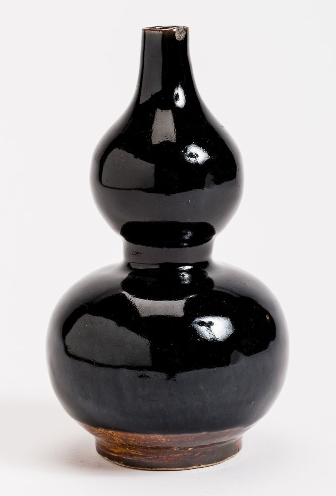 BLACK DOUBLE SQUASH VASE (1 of 4)