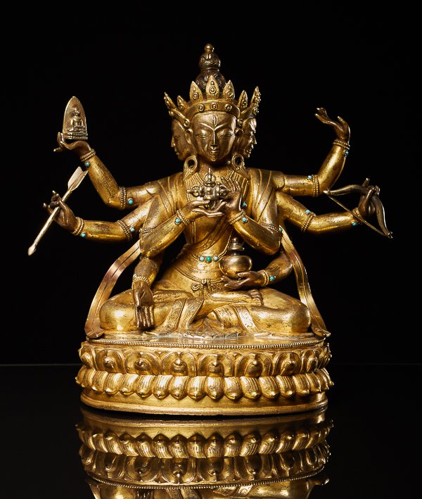 THE GODDESS USHNISHAVIJAYA WITH HER ATTRIBUTES (1 of 7)