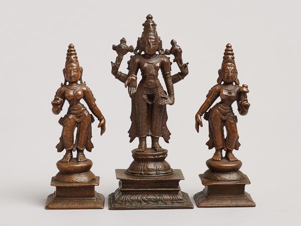HIGH GOD VISHNU WITH HIS CONSORTS (1 of 6)