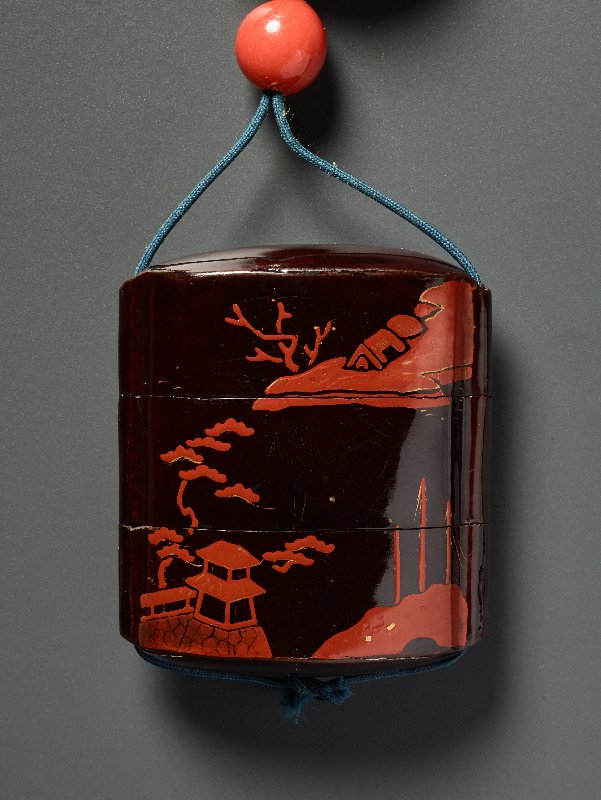 INRO WITH MANJU NETSUKE (1 of 5)